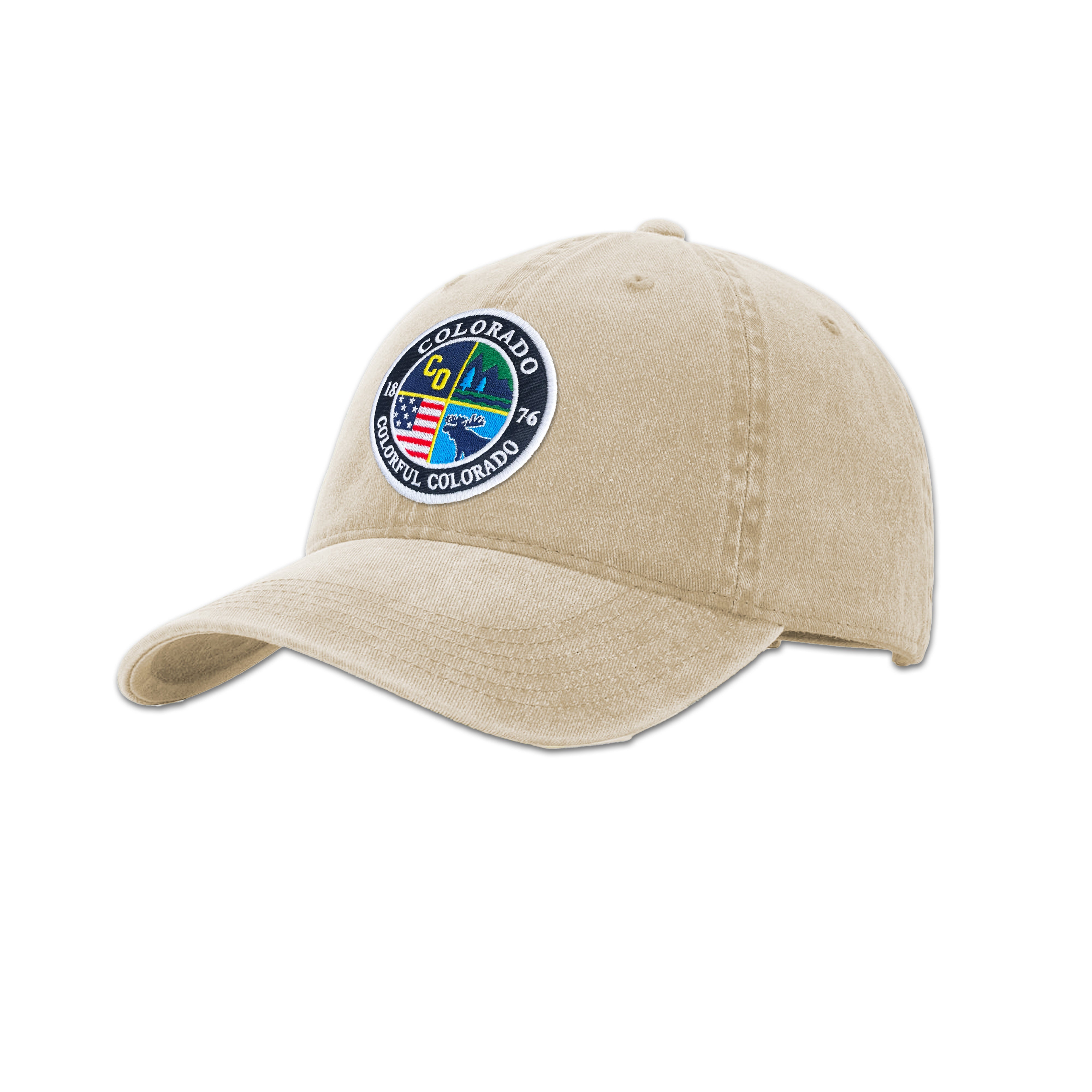 Colorado State Patch Vintage Washed Baseball Cap