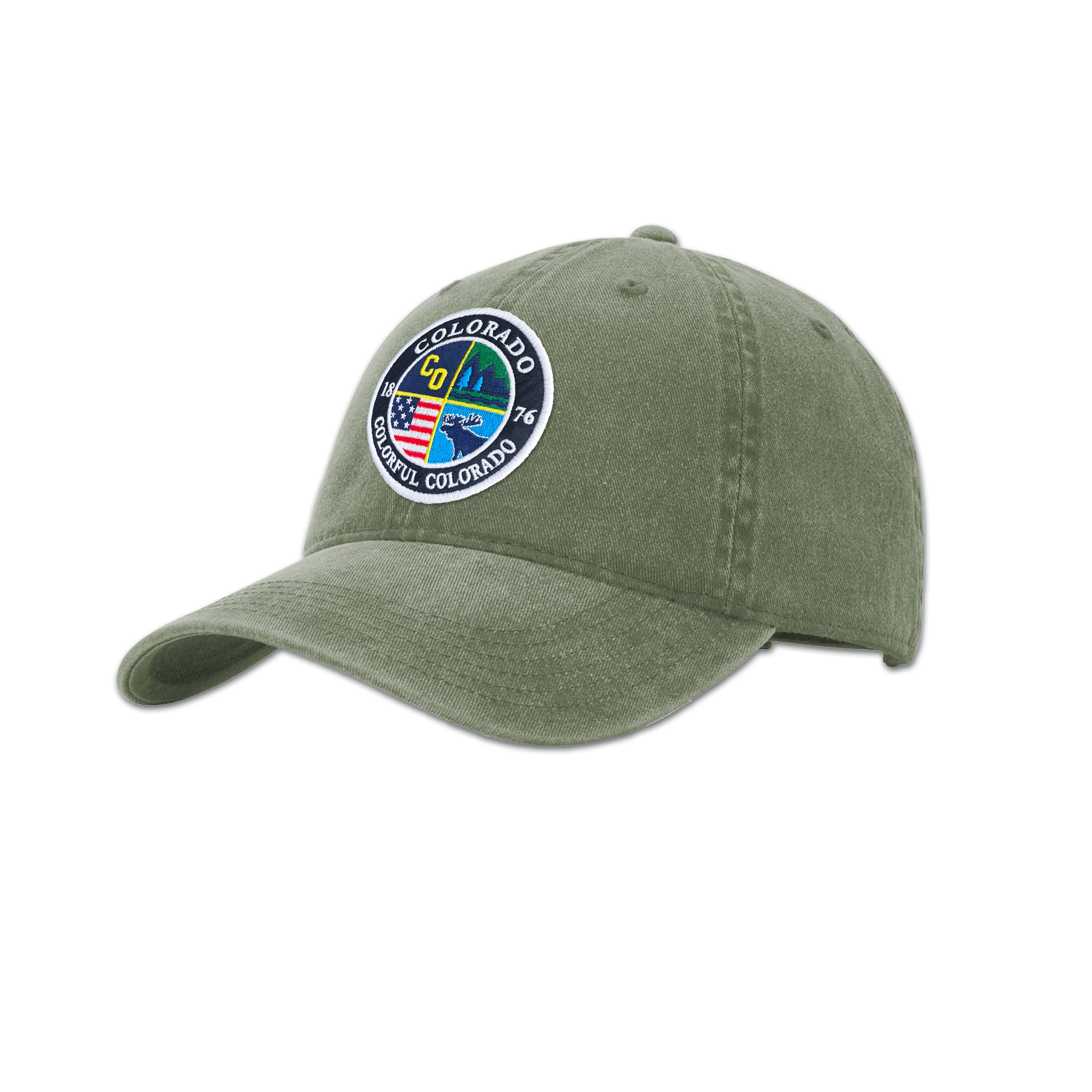 Colorado State Patch Vintage Washed Baseball Cap
