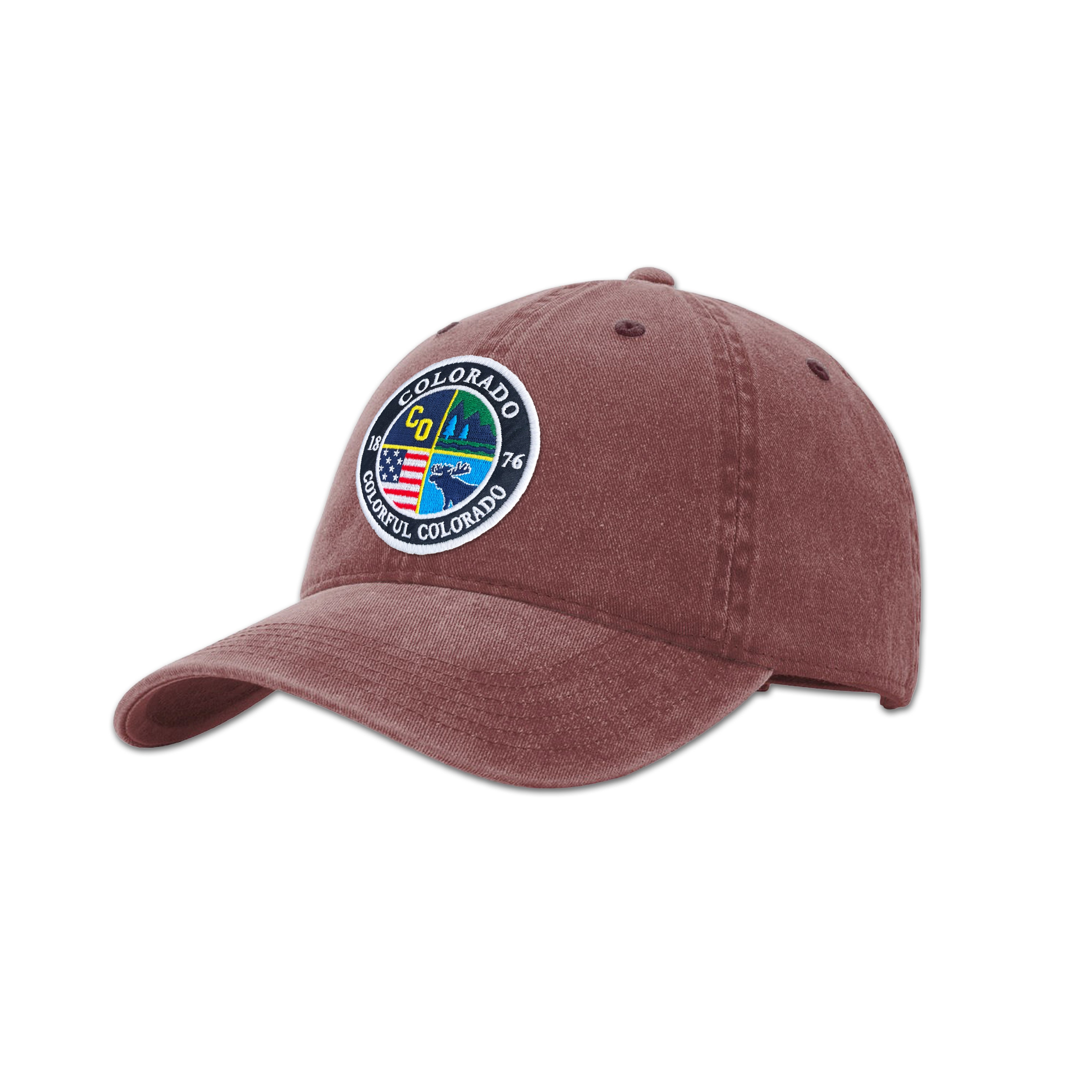 Colorado State Patch Vintage Washed Baseball Cap