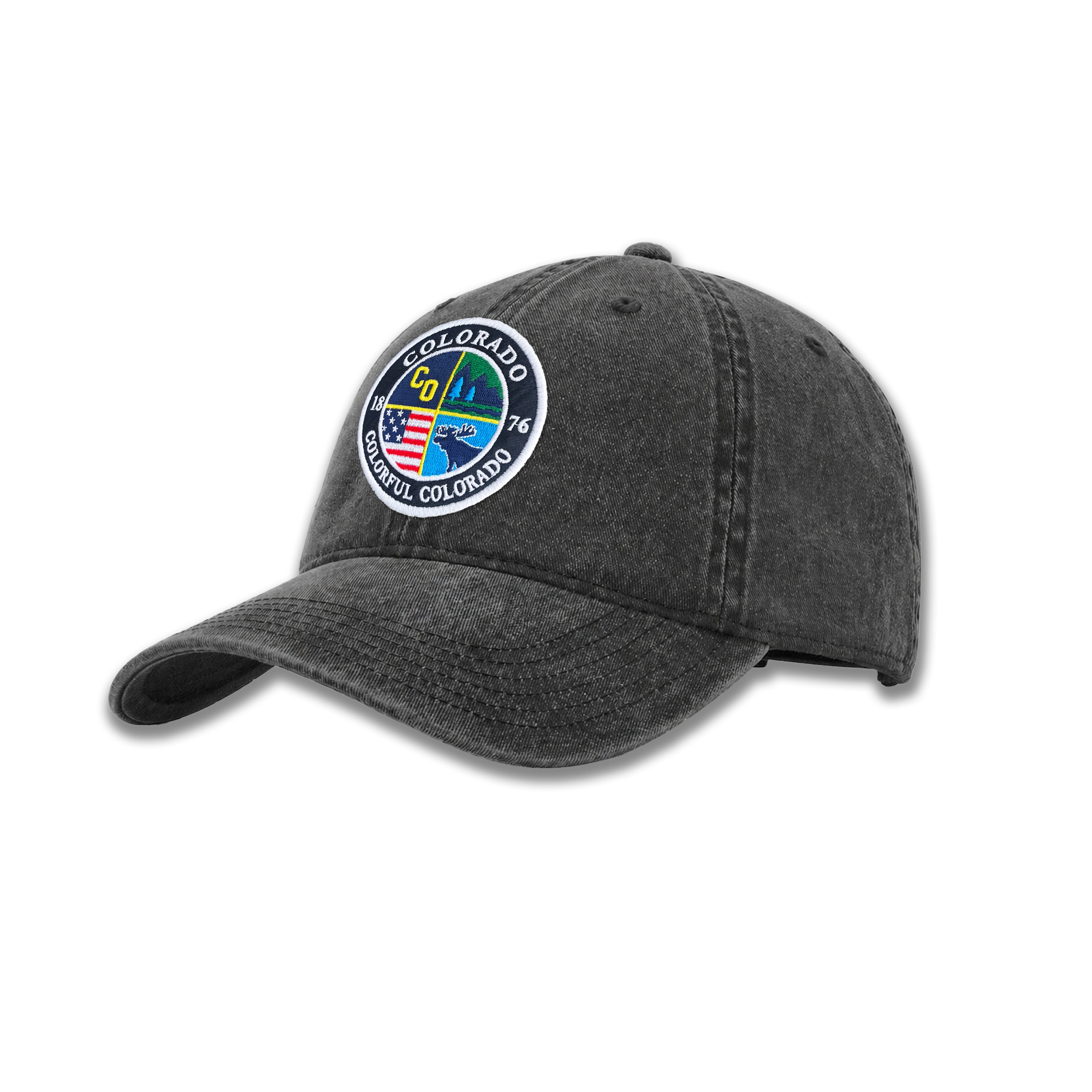 Colorado State Patch Vintage Washed Baseball Cap