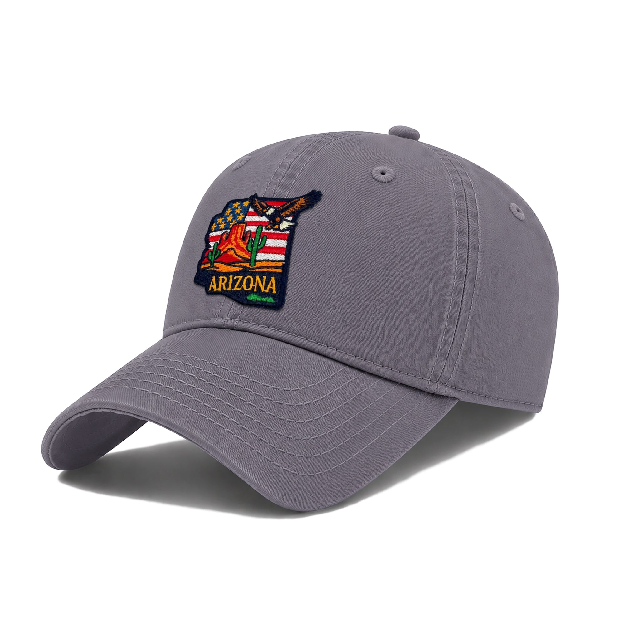 Arizona Desert Eagle Baseball Cap with Embroidered Canyon Rock Patch for Men Women