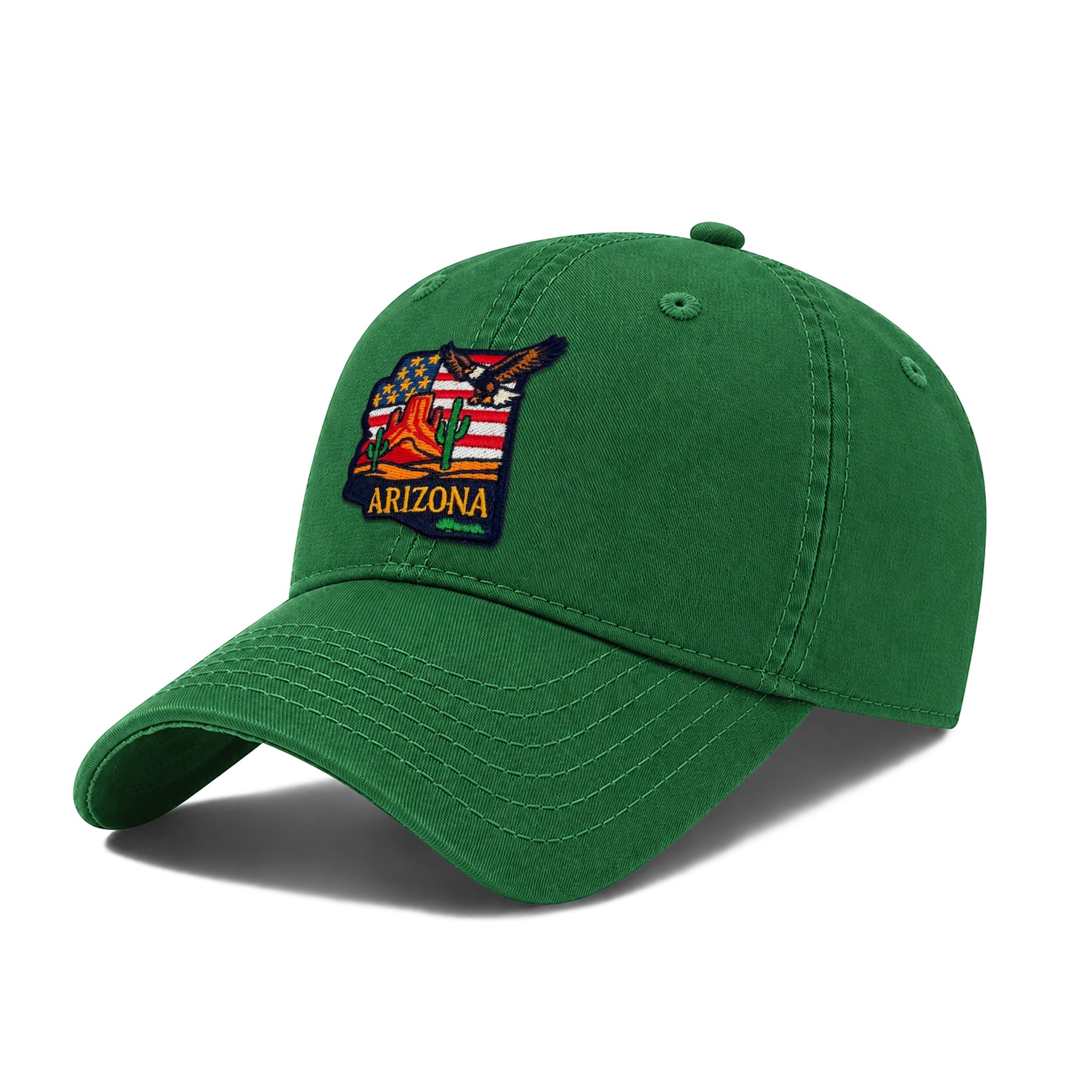 Arizona Desert Eagle Baseball Cap with Embroidered Canyon Rock Patch for Men Women