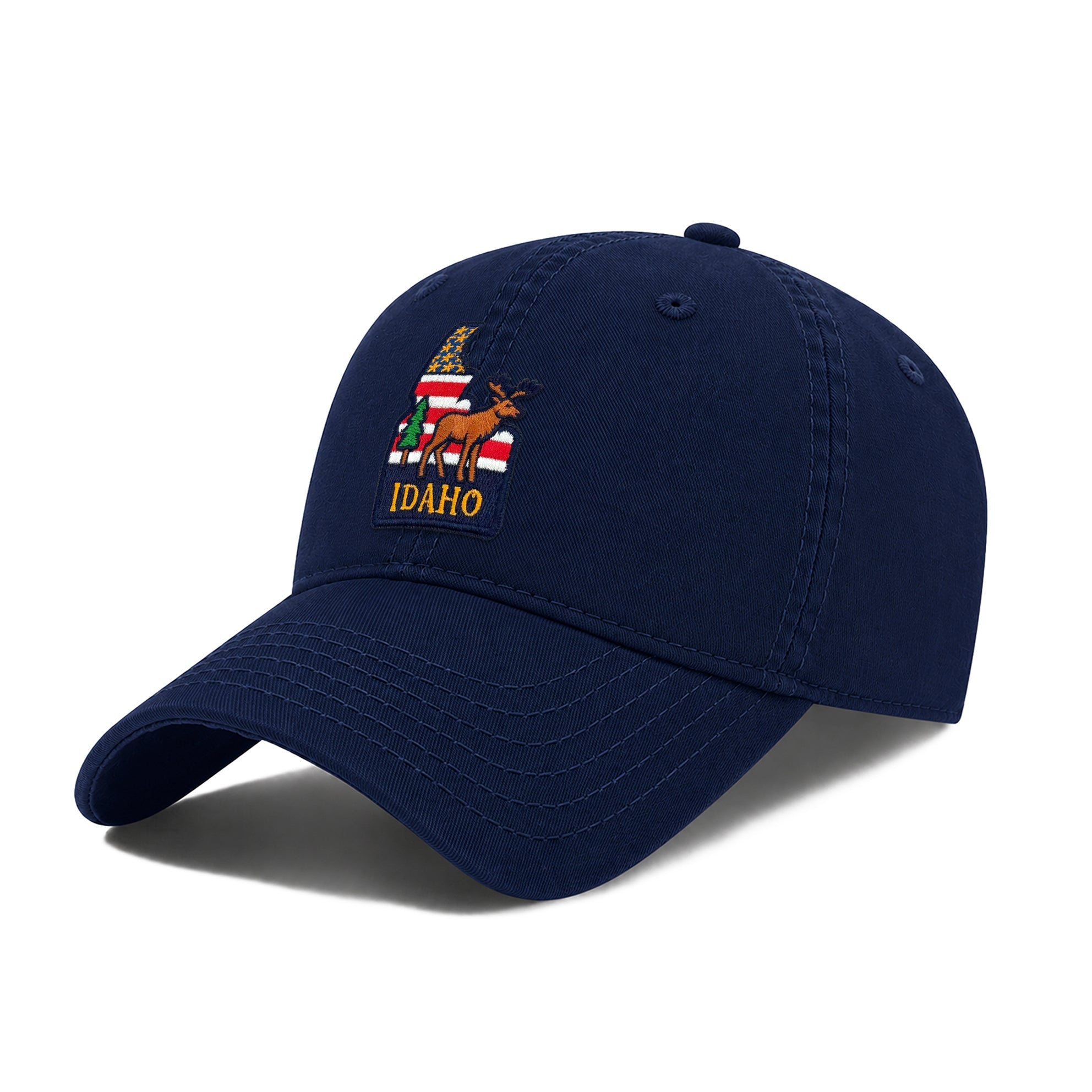 Idaho Incorporating State Icons Low Profile Garment Wash Cotton Baseball Caps Mens Womens