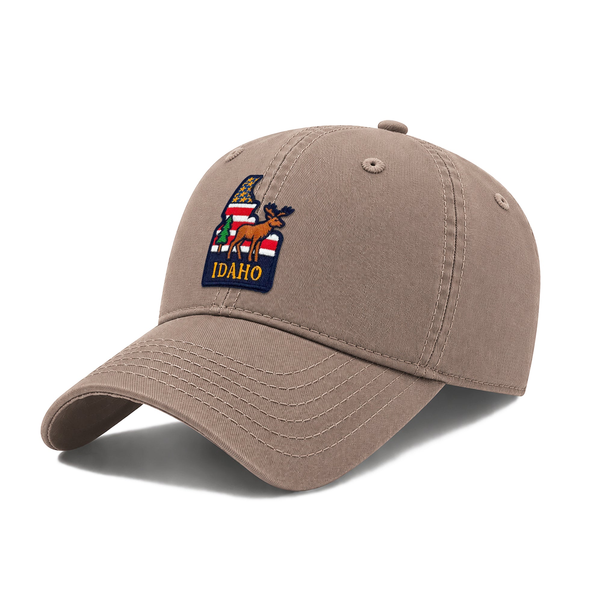 Idaho Incorporating State Icons Low Profile Garment Wash Cotton Baseball Caps Mens Womens