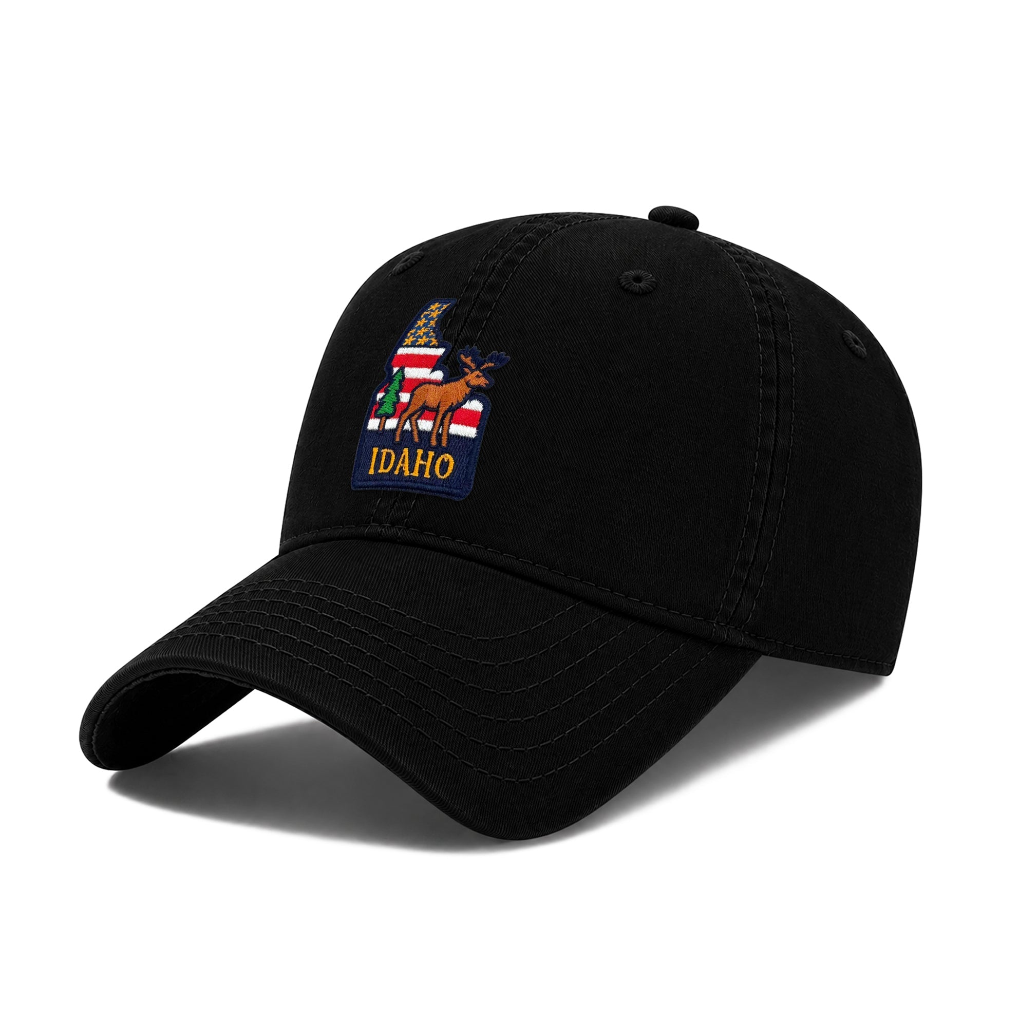 Idaho Incorporating State Icons Low Profile Garment Wash Cotton Baseball Caps Mens Womens