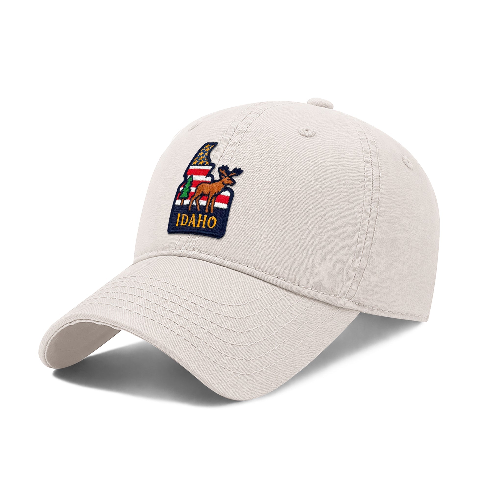 Idaho Incorporating State Icons Low Profile Garment Wash Cotton Baseball Caps Mens Womens