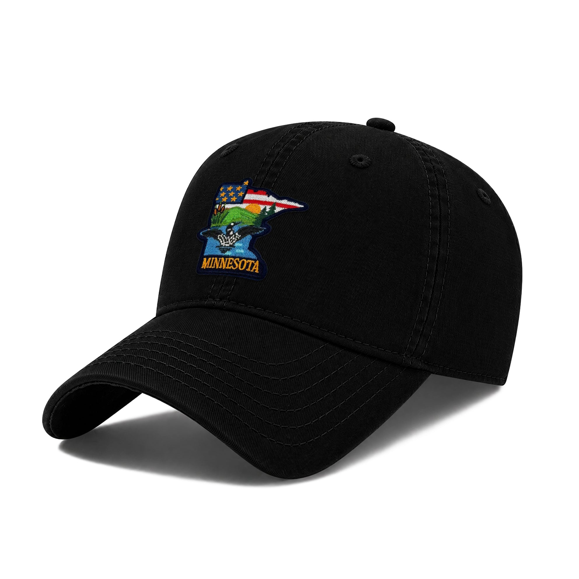 Minnesota Plus Low Profile Garment Wash Cotton Baseball Caps Mens Womens State Icons