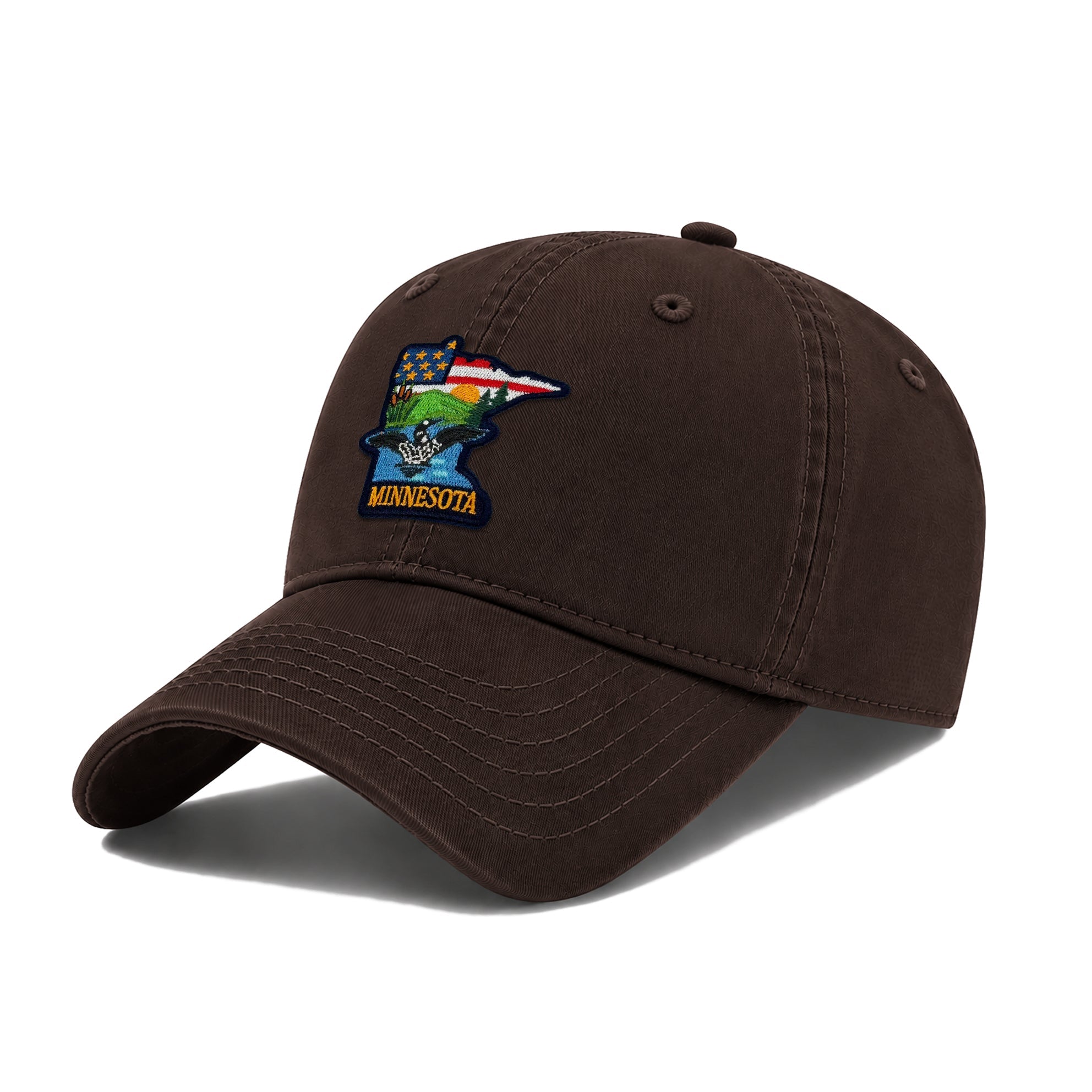 Minnesota Plus Low Profile Garment Wash Cotton Baseball Caps Mens Womens State Icons