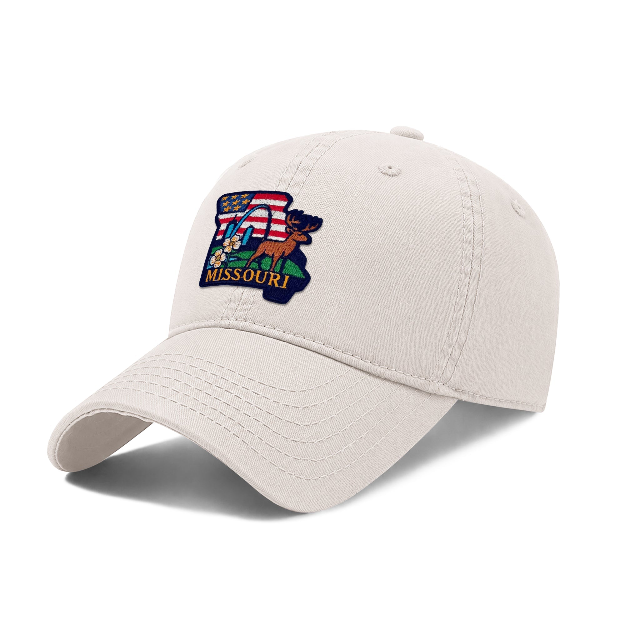 Missouri Inspires Low Profile Garment Wash Cotton Baseball Caps Mens Womens State Icons