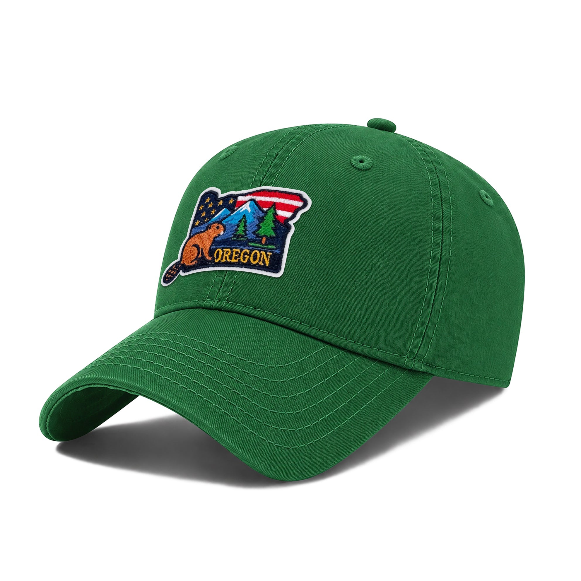 Oregon Low Profile Garment Wash Cotton Baseball Caps Mens Womens State Icons