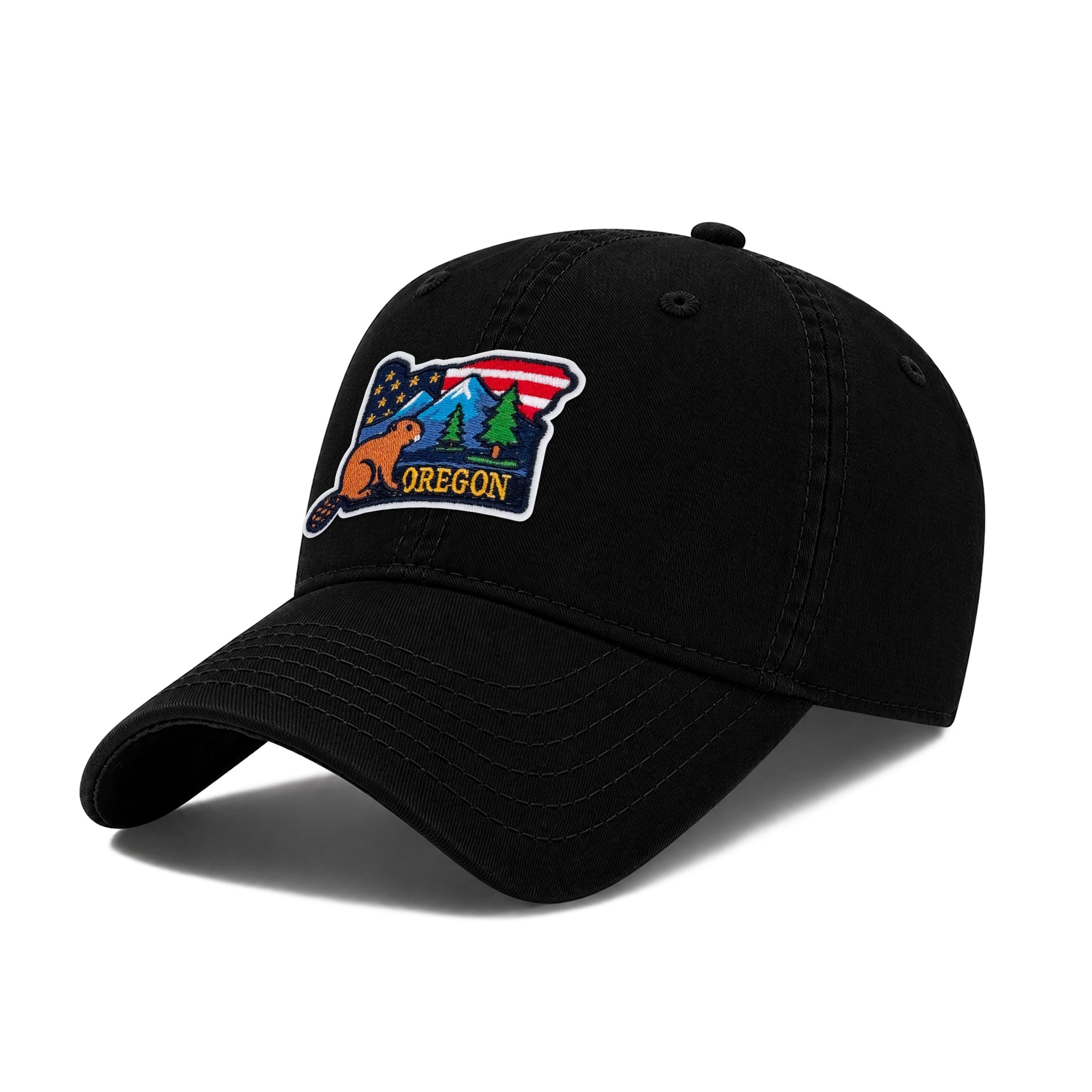 Oregon Low Profile Garment Wash Cotton Baseball Caps Mens Womens State Icons