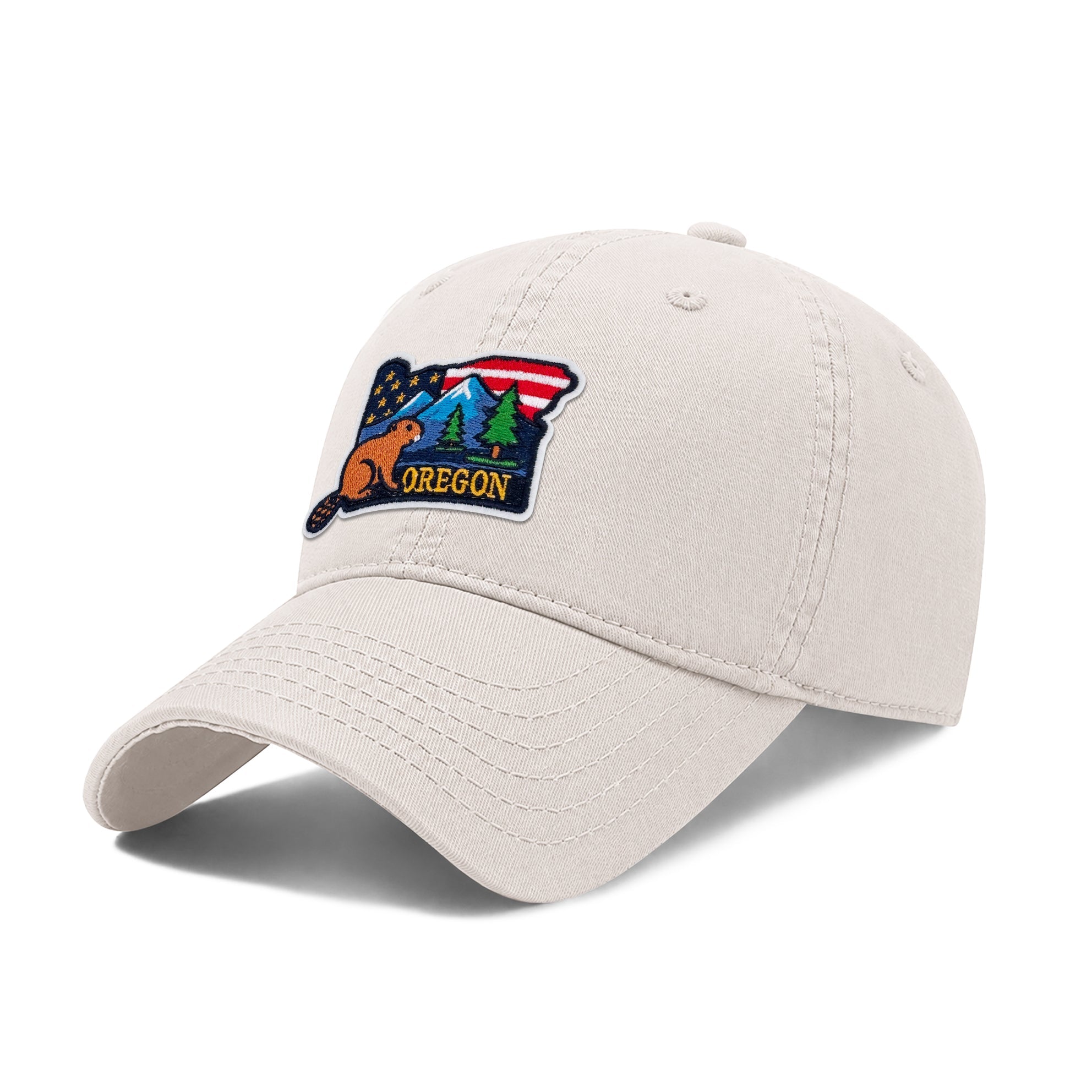 Oregon Low Profile Garment Wash Cotton Baseball Caps Mens Womens State Icons