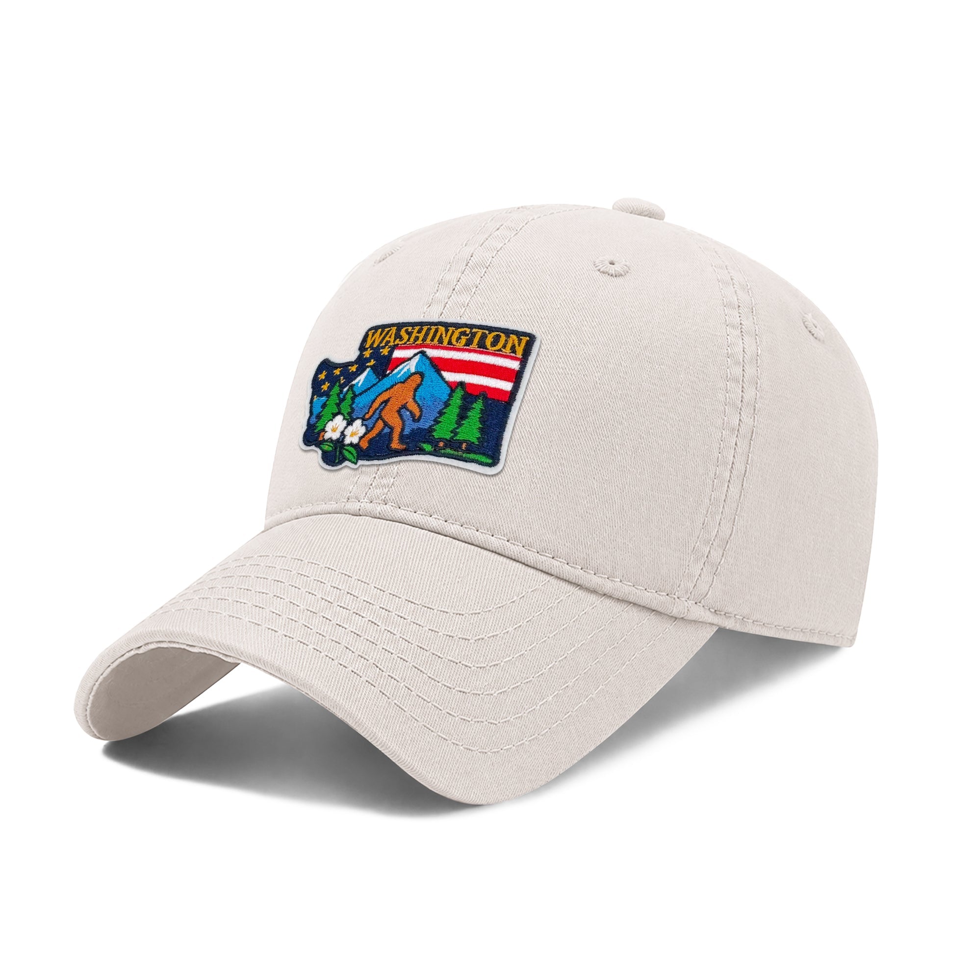 Washington State Embroidered Patch Baseball Cap ¨C Pacific Northwest Adventure Souvenir Hat
