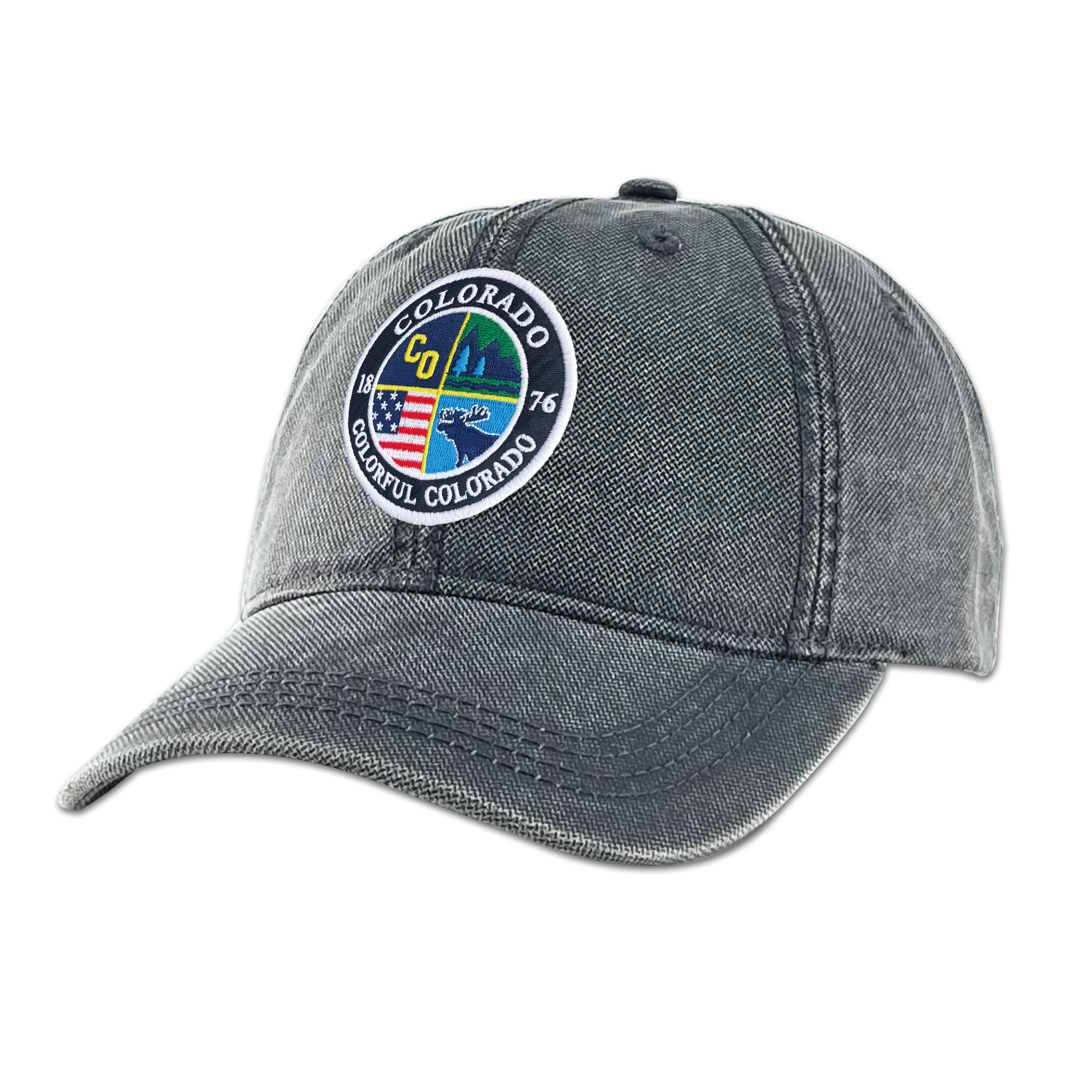 Colorado Vintage Washed Baseball Cap ¨C Outdoor Adventure Travel Hat