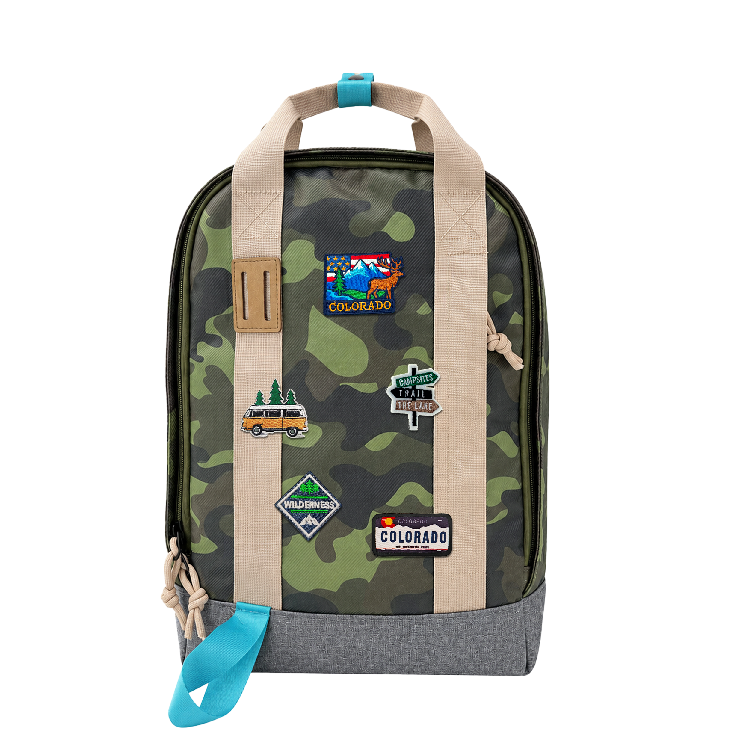Colorado Adventure Patch Backpack Outdoor Travel Daypack