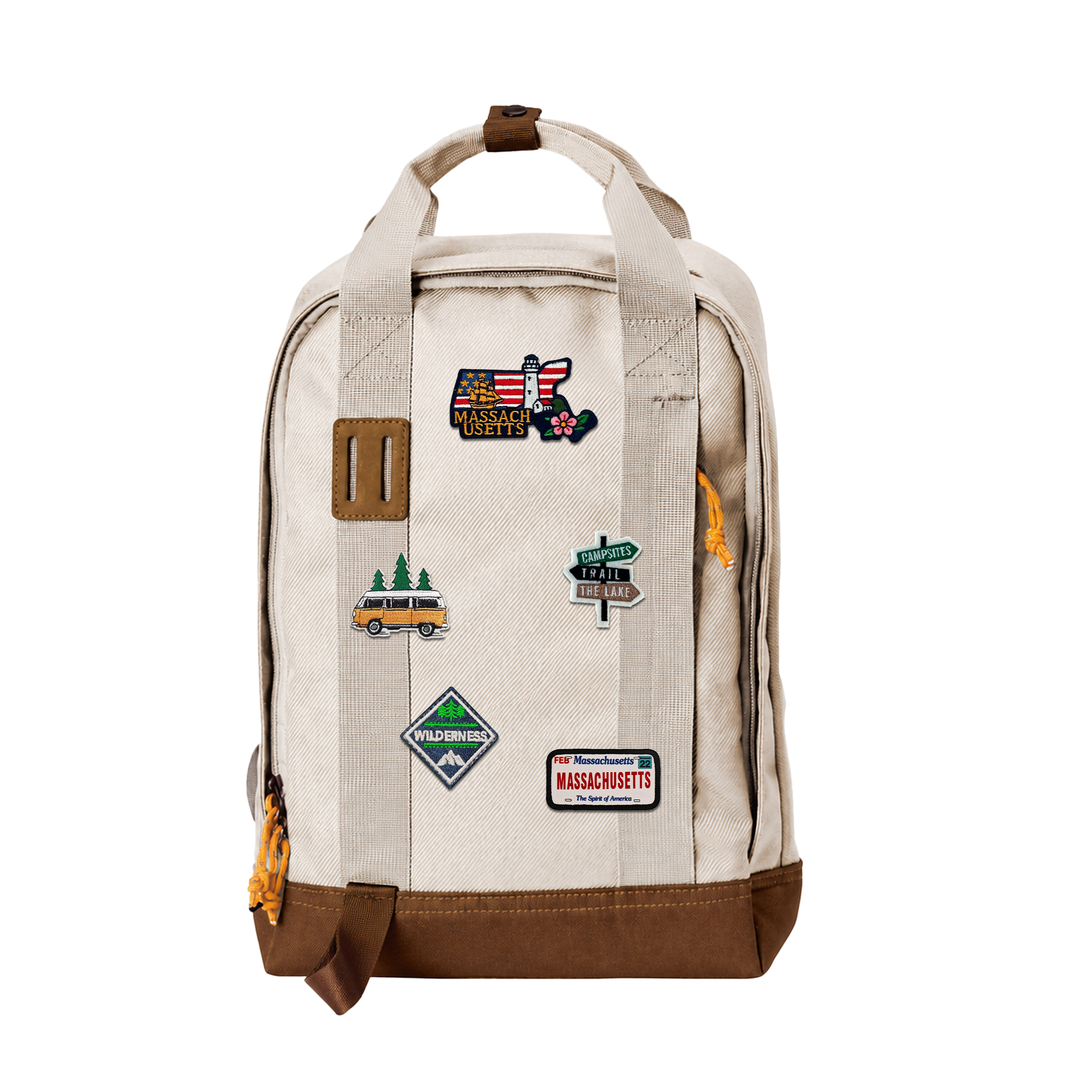 Massachusetts Coastal Heritage Laptop Backpack | Waterproof Travel & Commuter Backpack for Tourism Retailers