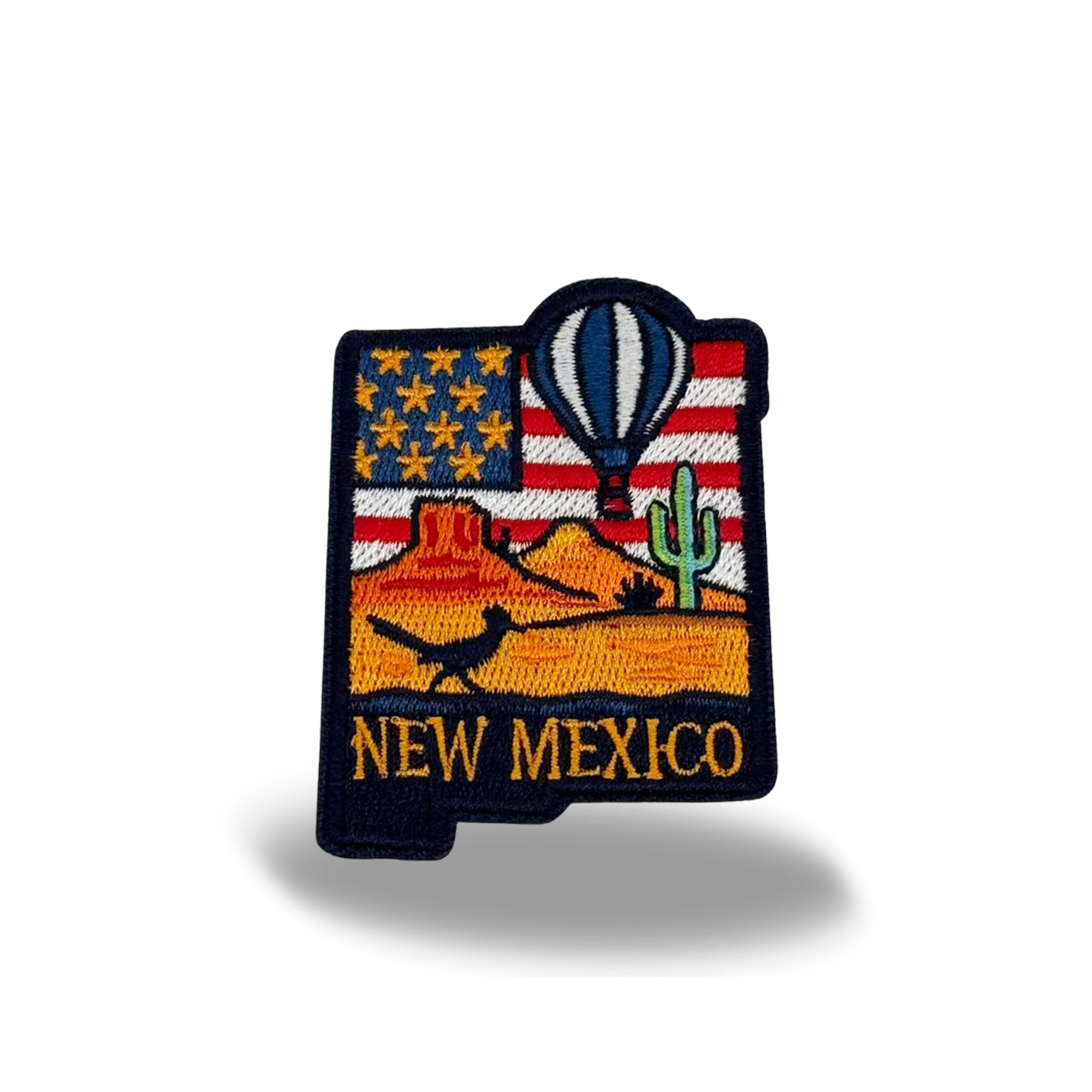 New Mexico Desert Balloon Embroidered Patch Iron On State Souvenir Badge