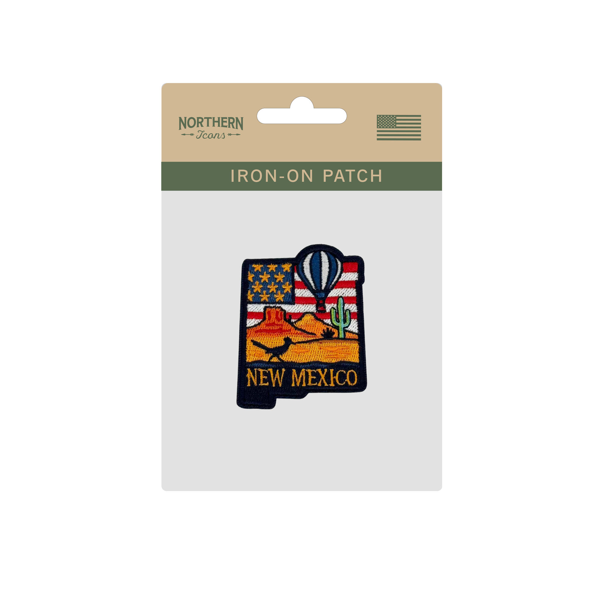 New Mexico Desert Balloon Embroidered Patch Iron On State Souvenir Badge