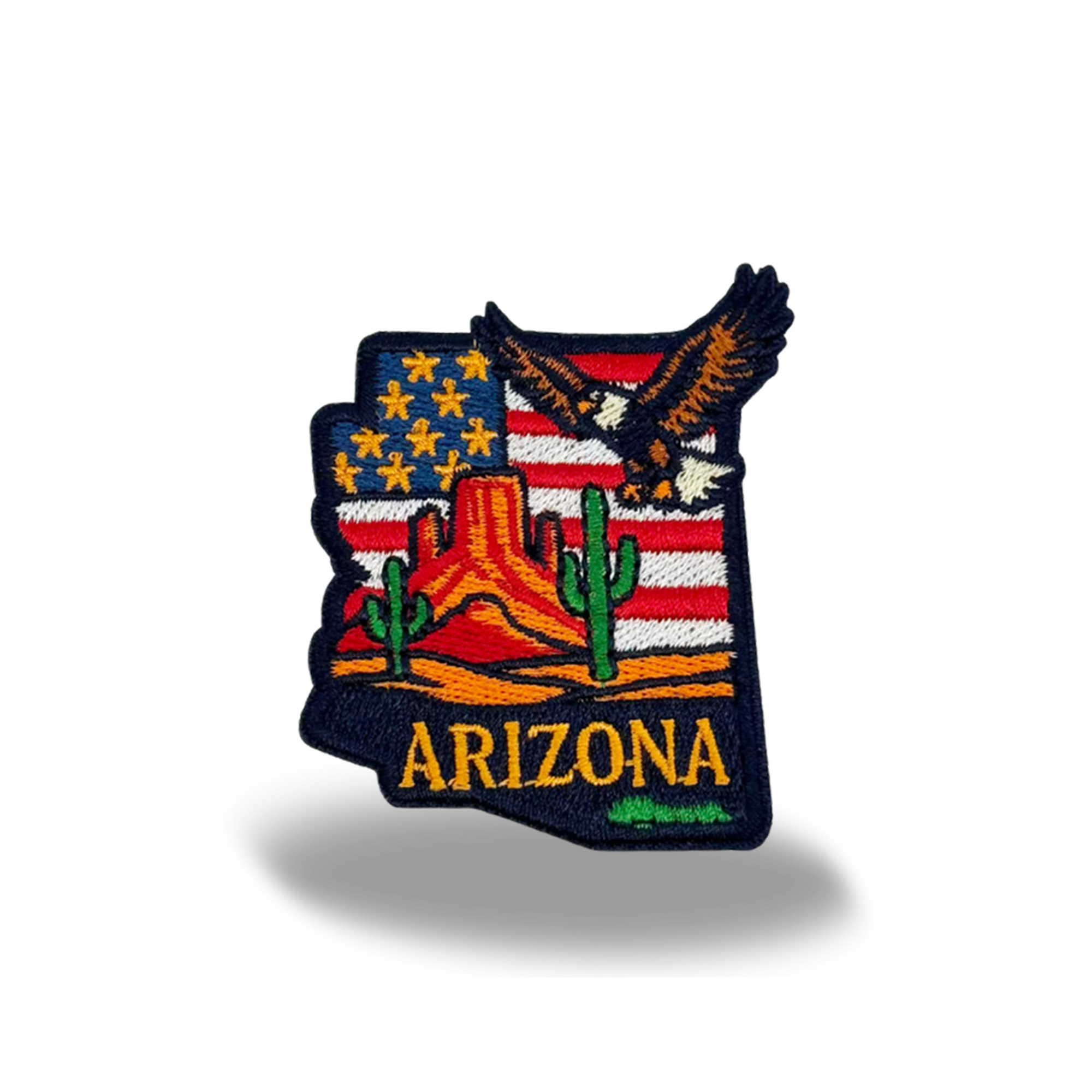 Arizona Desert Eagle Baseball Cap with Embroidered Canyon Rock Patch for Men Women