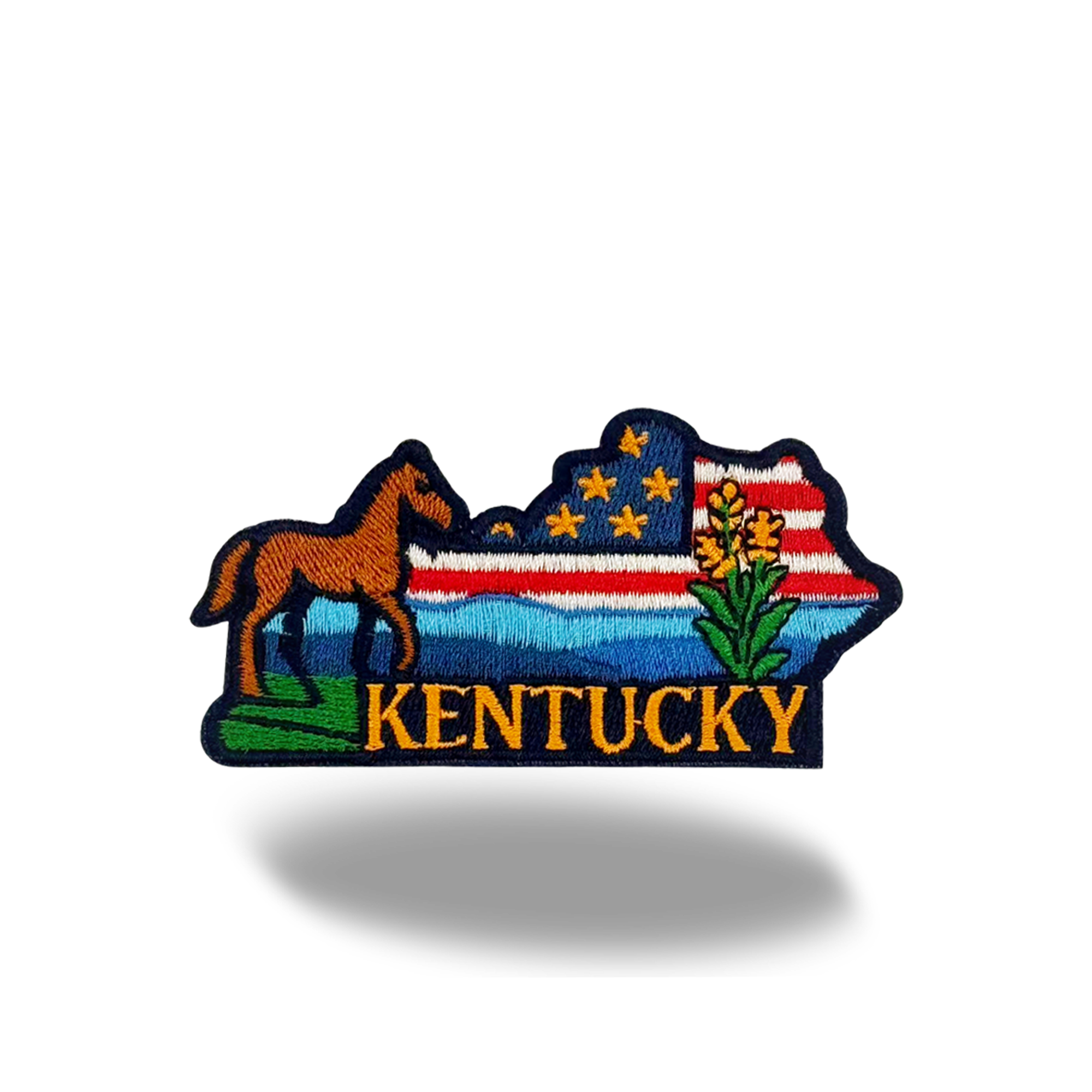 Kentucky Horse Embroidered Patch for Hats Jackets Bags