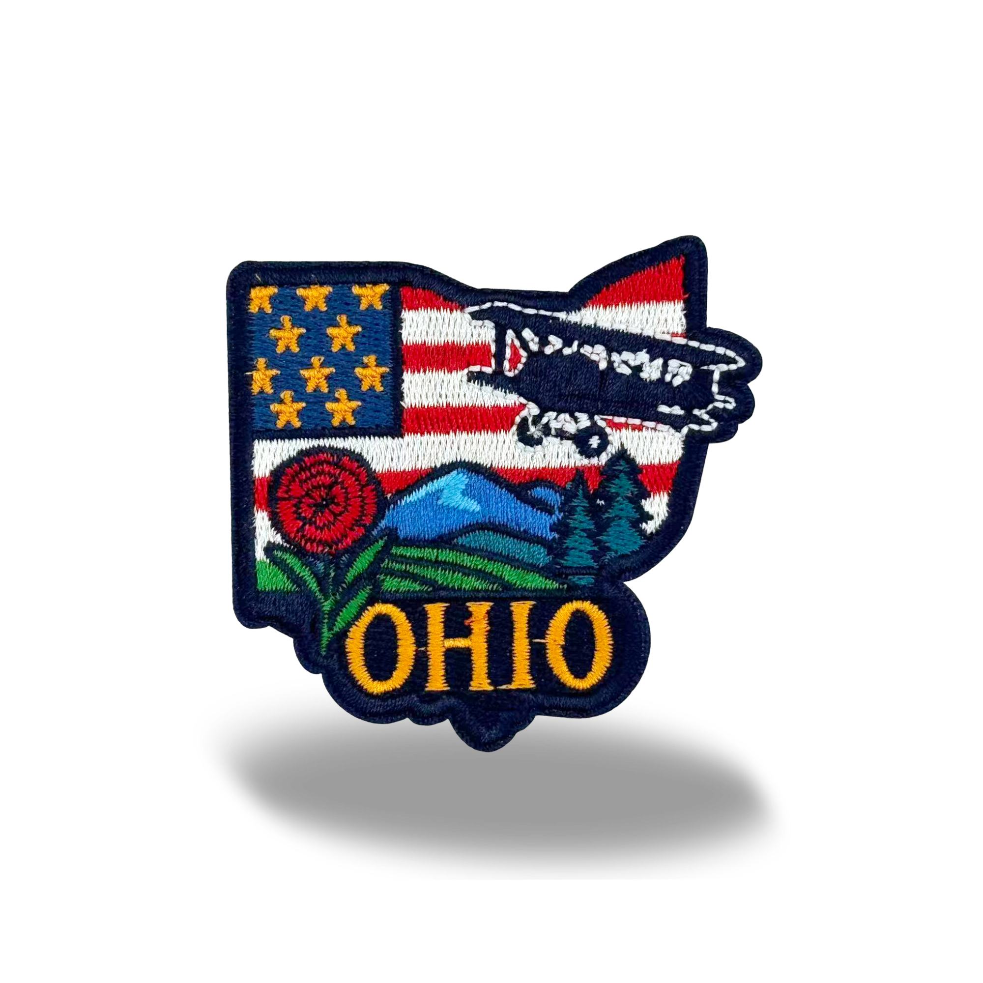 Ohio Washed Baseball Cap | Vintage Cotton Twill Adjustable Hat | Embroidered Ohio Travel Souvenir Cap