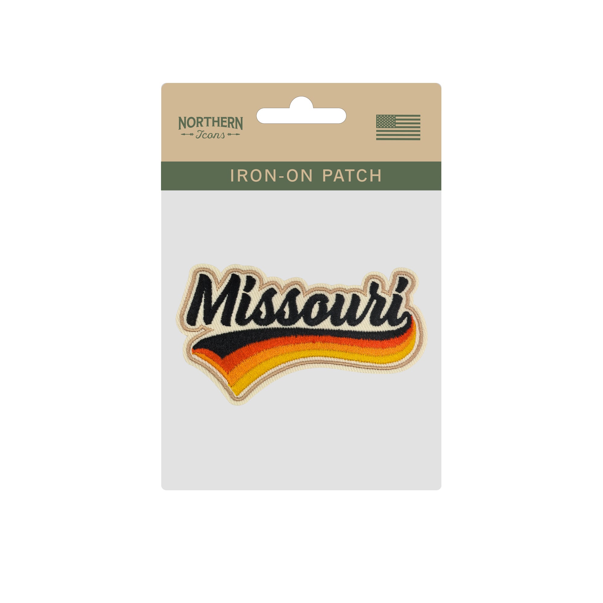 Missouri State Vintage Iron-on Embroidered Patch | USA Travel Souvenir Patch for Hats, Jackets & Backpacks