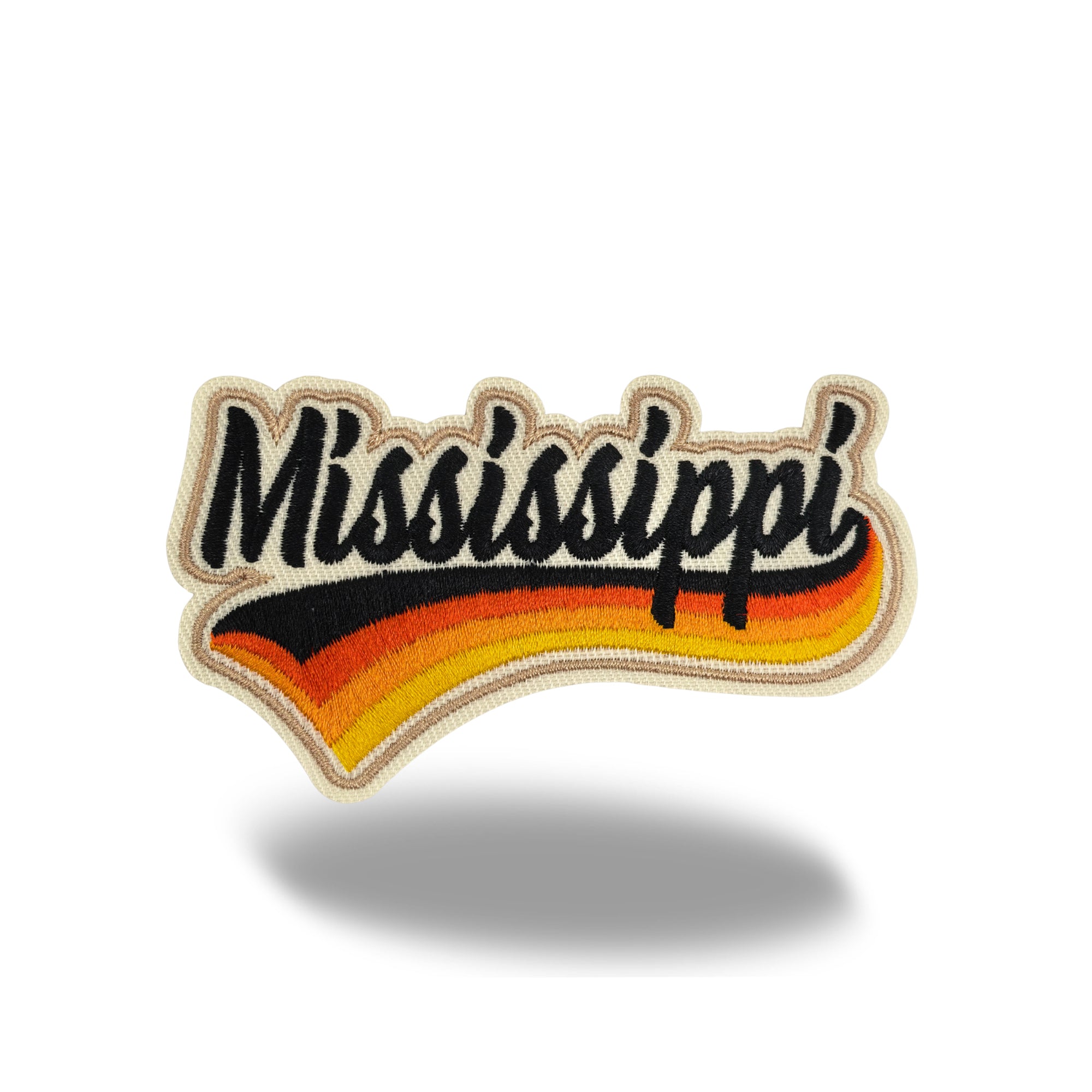 Mississippi State Vintage Iron-on Embroidered Patch | USA Travel Souvenir Patch for Hats, Jackets & Backpacks