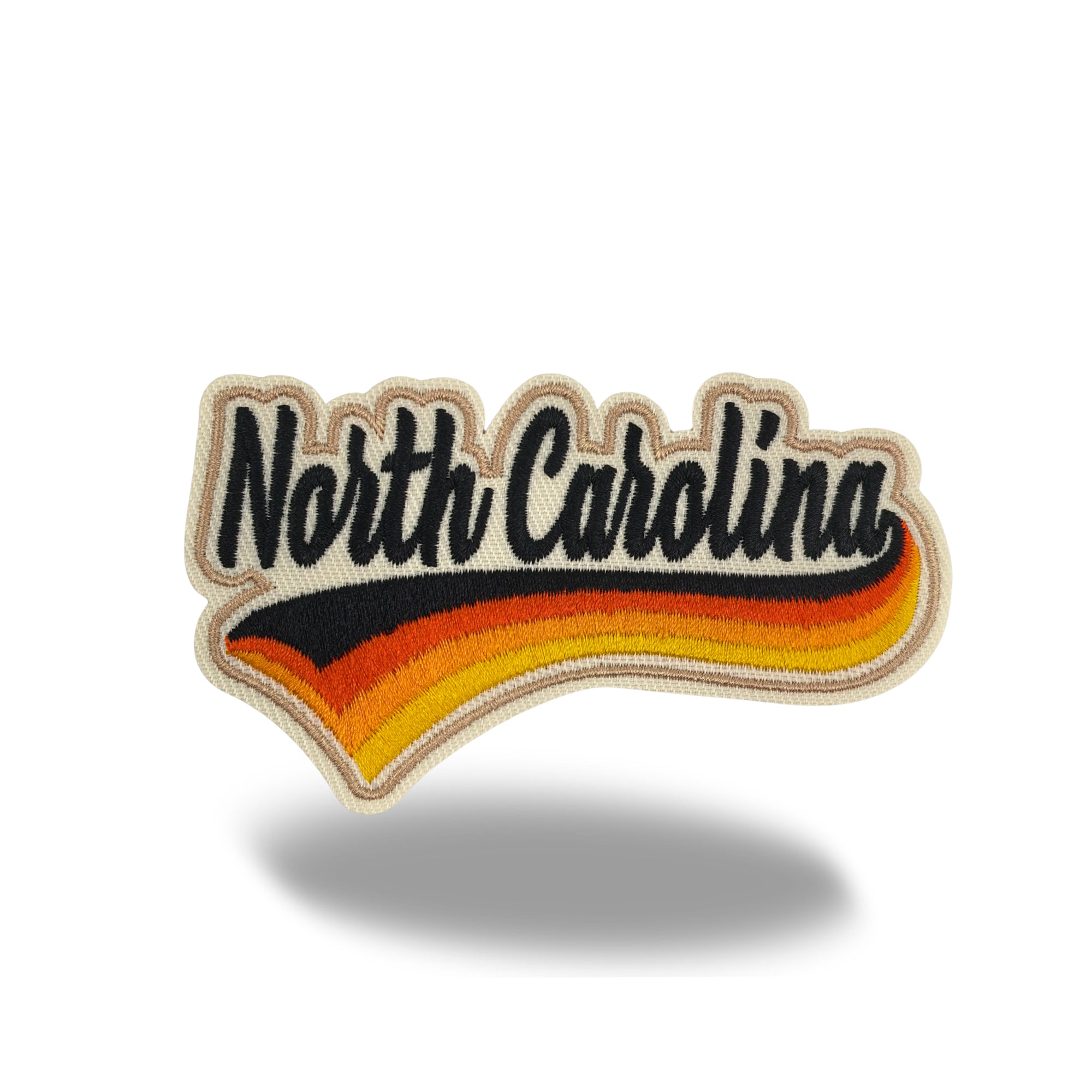 North Carolina State Vintage Iron-on Embroidered Patch | USA Travel Souvenir Patch for Hats, Jackets & Backpacks