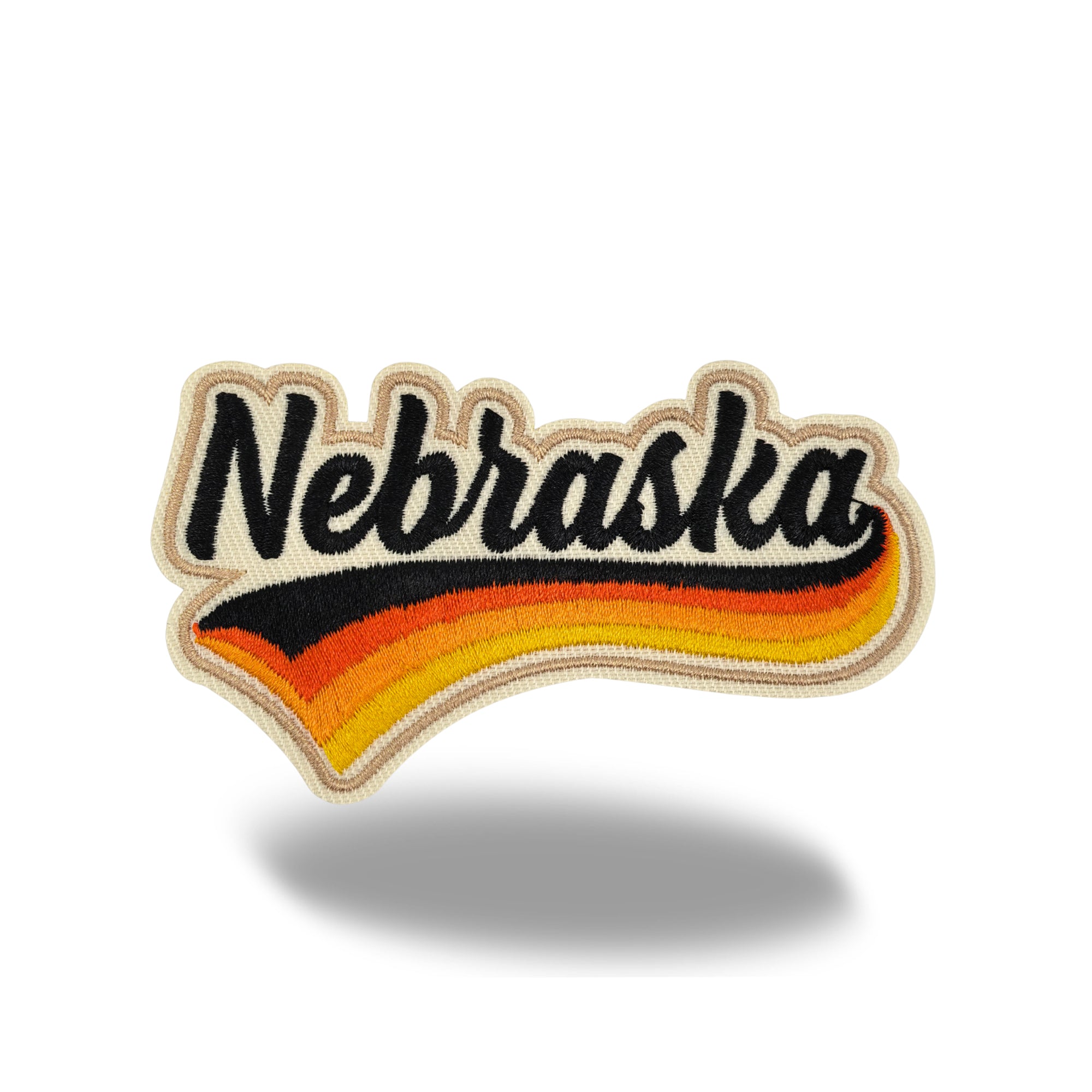 Nebraska State Vintage Iron-on Embroidered Patch | USA Travel Souvenir Patch for Hats, Jackets & Backpacks