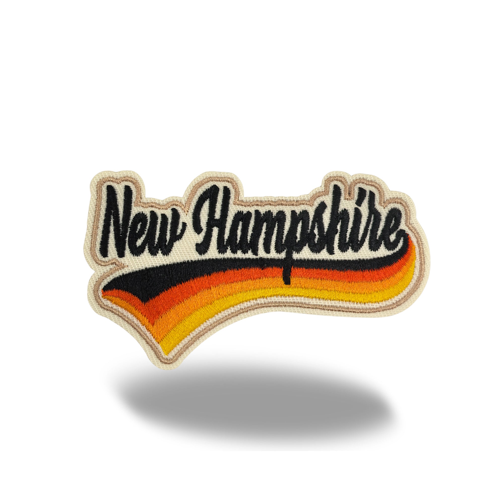 New Hampshire Vintage Iron-on Embroidered Patch | USA State Travel Souvenir Patch for Hats, Jackets & Backpacks