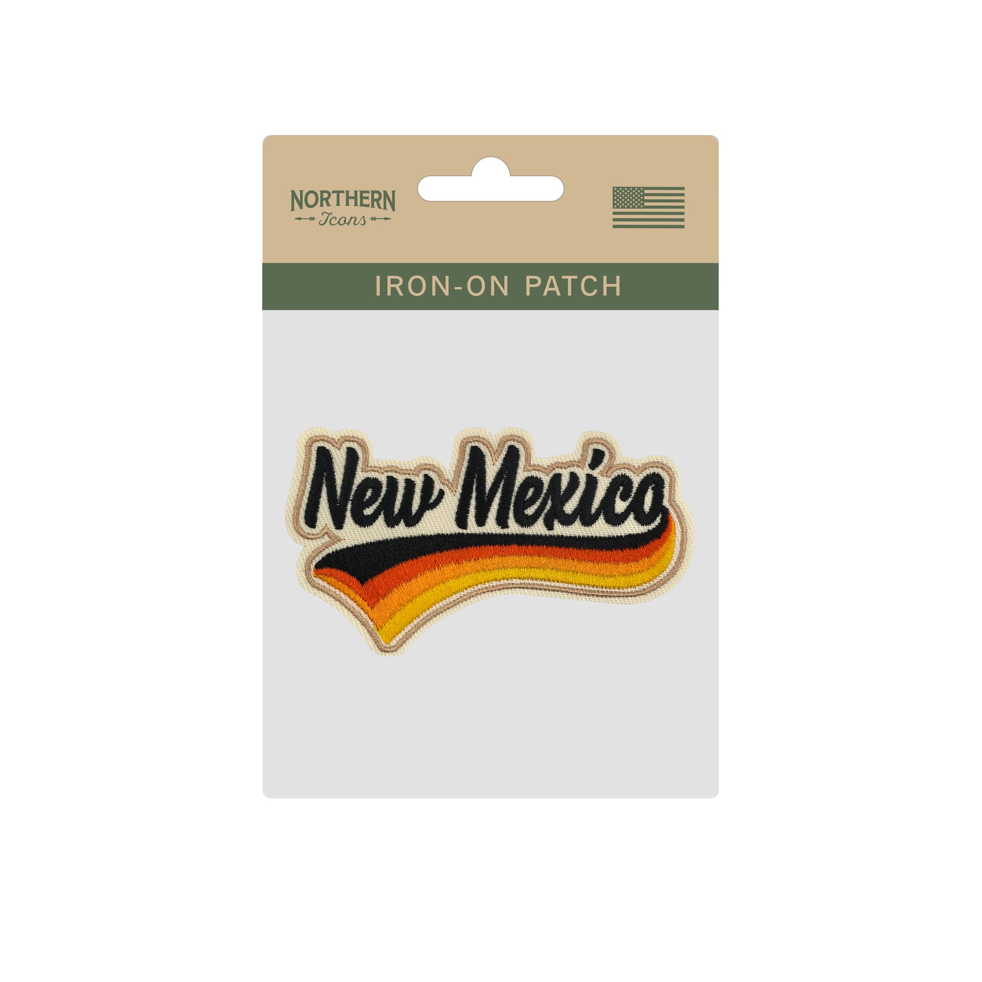 New Mexico Vintage Iron-on Embroidered Patch | USA State Travel Souvenir Patch for Hats, Jackets & Backpacks