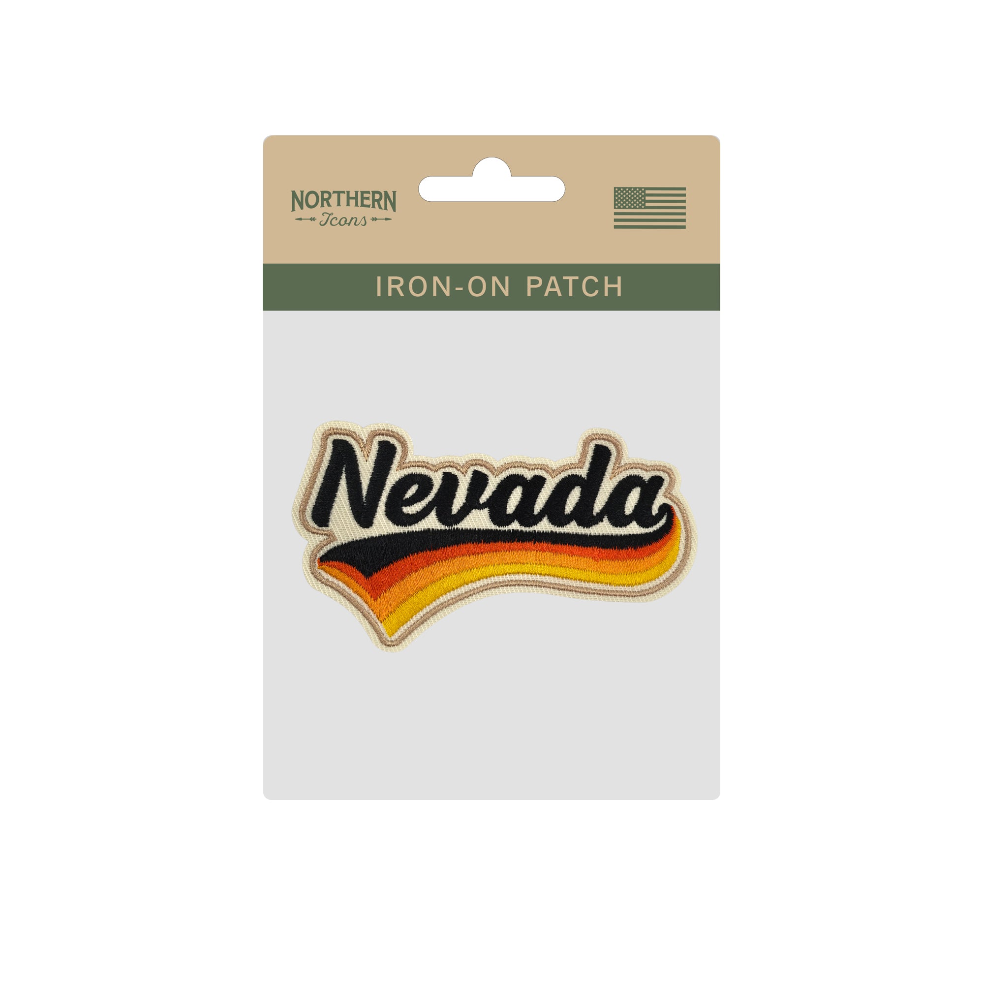 Nevada Vintage Iron-on Embroidered Patch | USA State Travel Souvenir Patch for Hats, Jackets & Backpacks