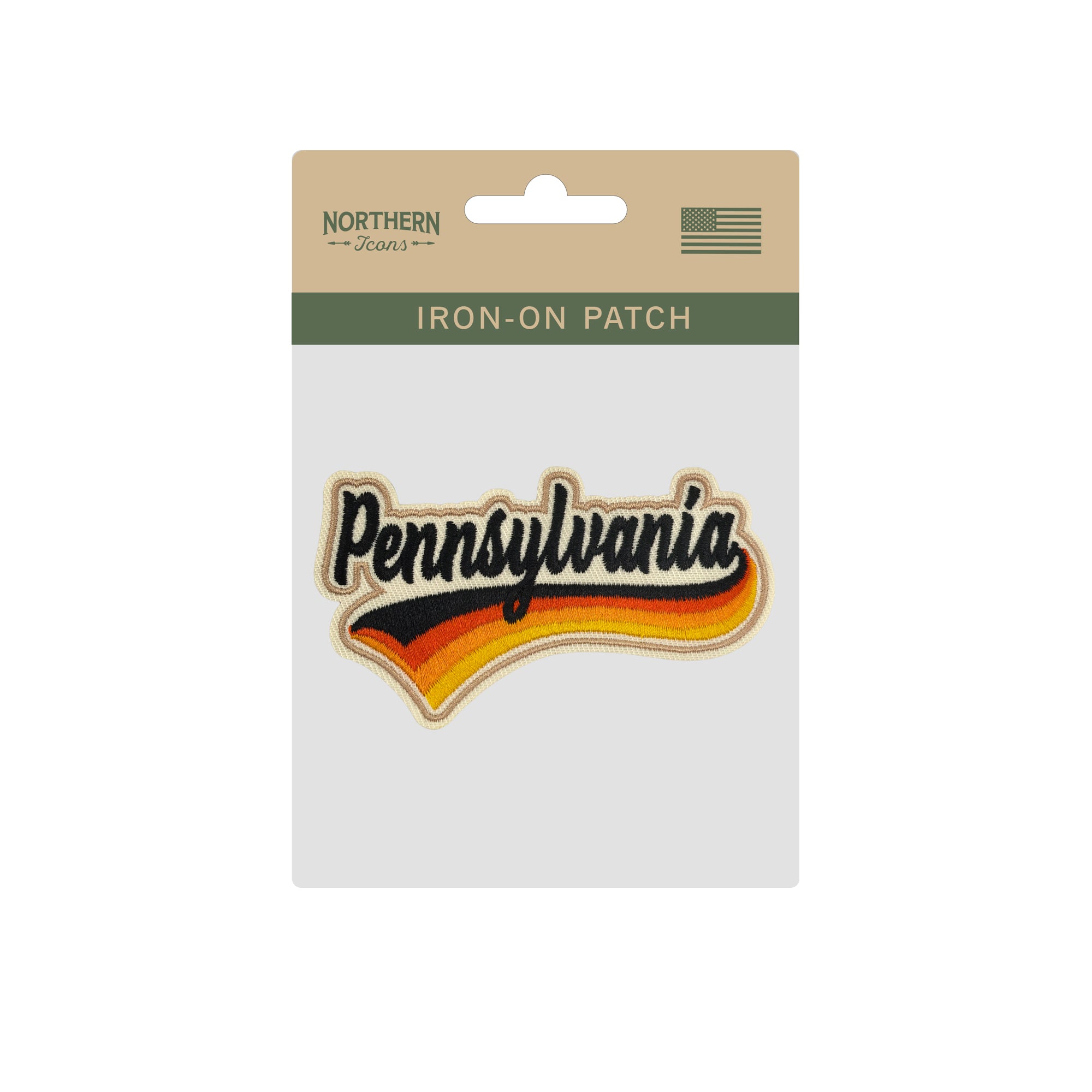 Pennsylvania Heritage Iron-on Embroidered Patch | USA State Travel Souvenir Patch for Hats, Jackets & Backpacks