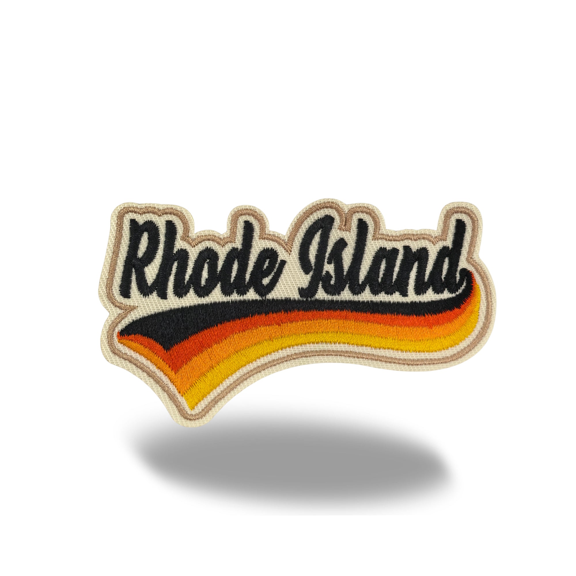 Rhode Island Heritage Iron-on Embroidered Patch | USA State Travel Souvenir Patch for Hats, Jackets & Backpacks