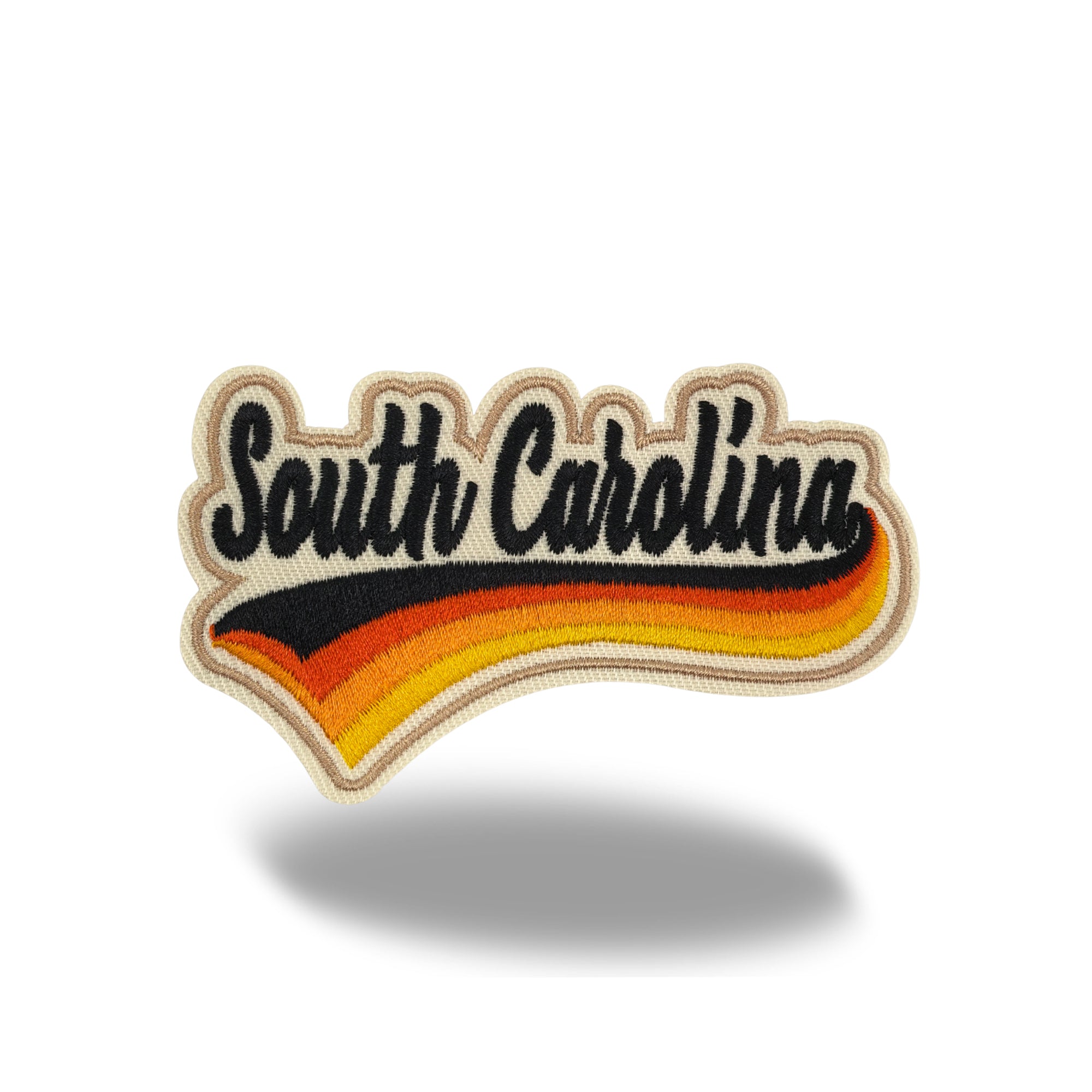 South Carolina Heritage Iron-on Embroidered Patch | USA State Travel Souvenir Patch for Hats, Jackets & Backpacks