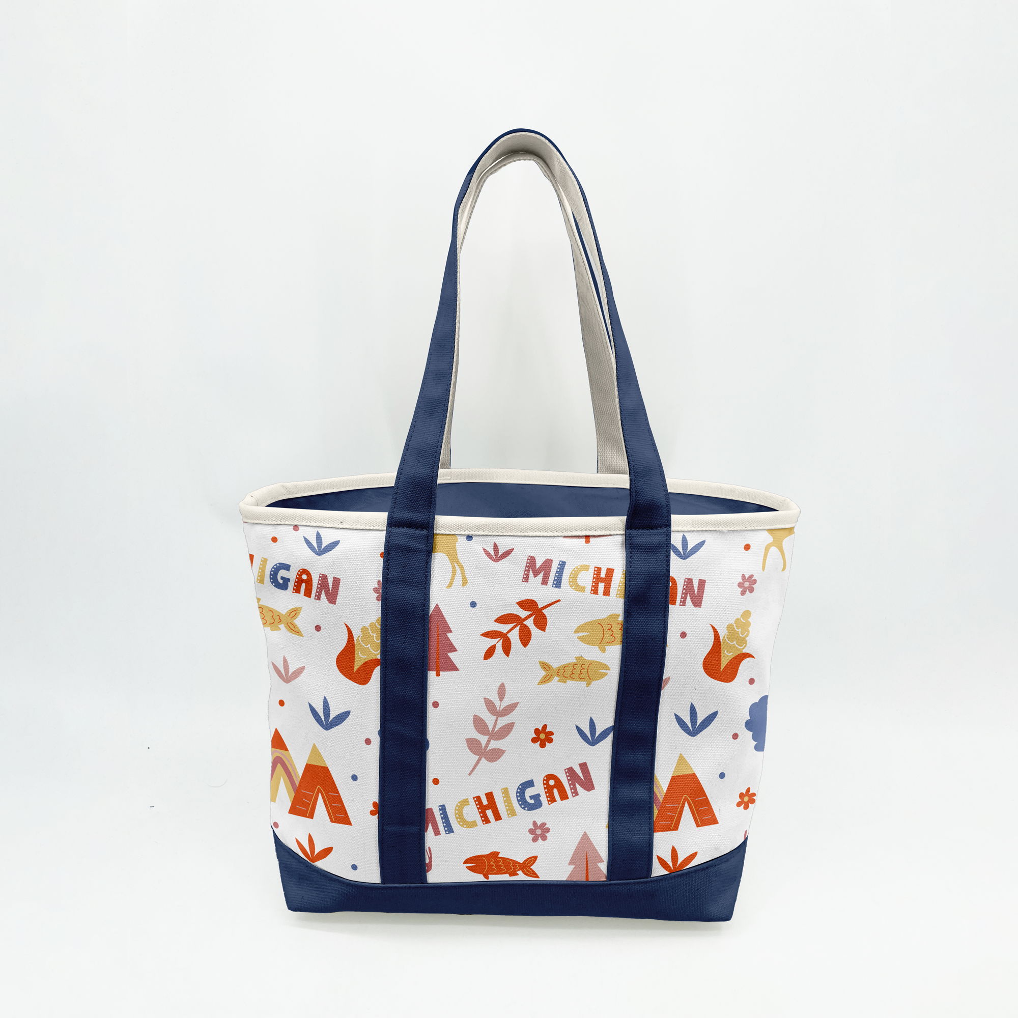 Michigan Adventure Canvas Tote Bag – Nature & Travel Inspired Carryall