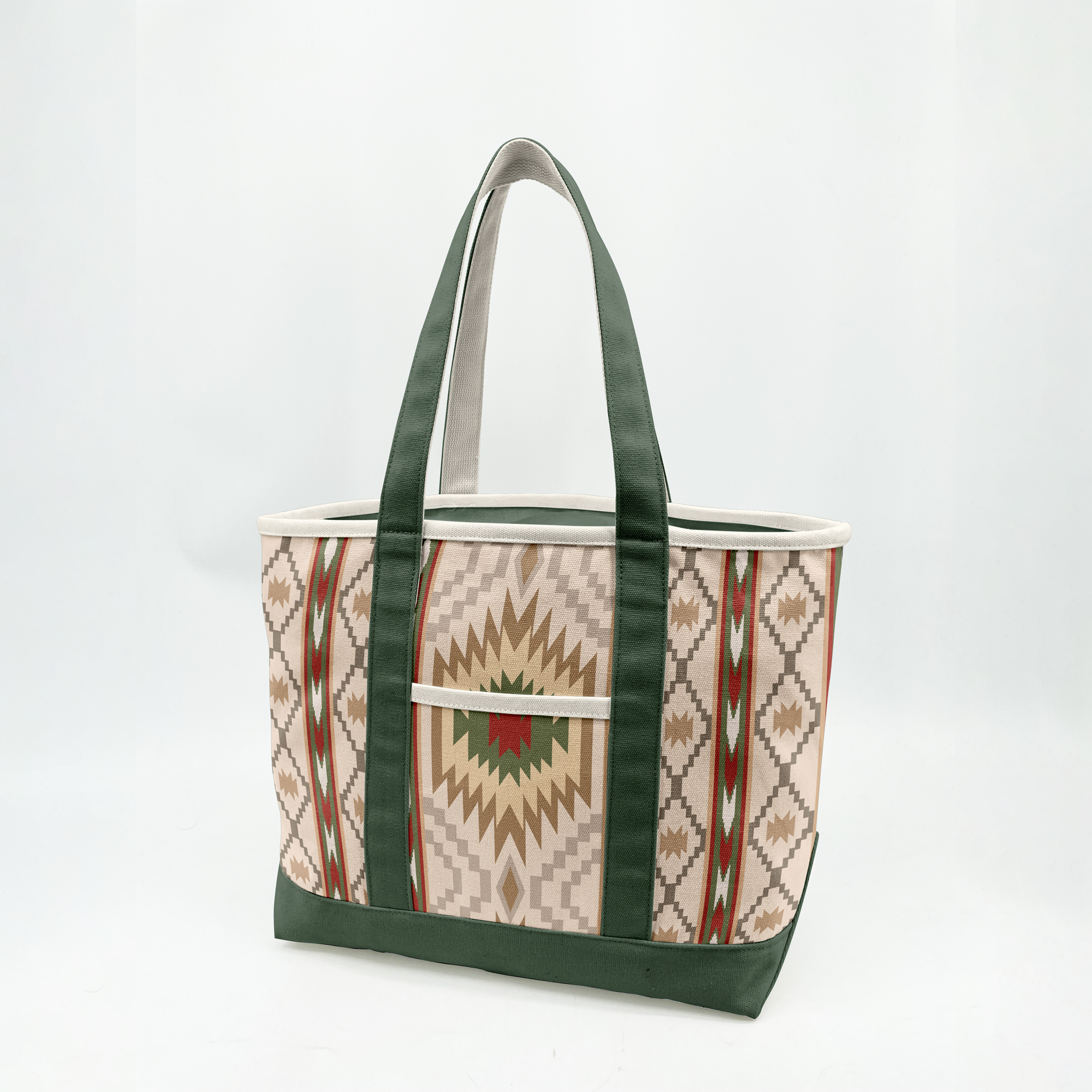 Southwest Desert Pattern Canvas Tote Bag – Adventure Style Carryall