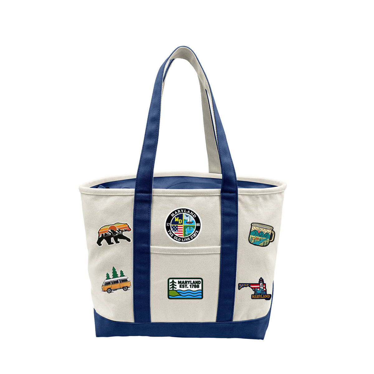 Maryland Heritage Canvas Tote Bag - Everyday Travel Carryall