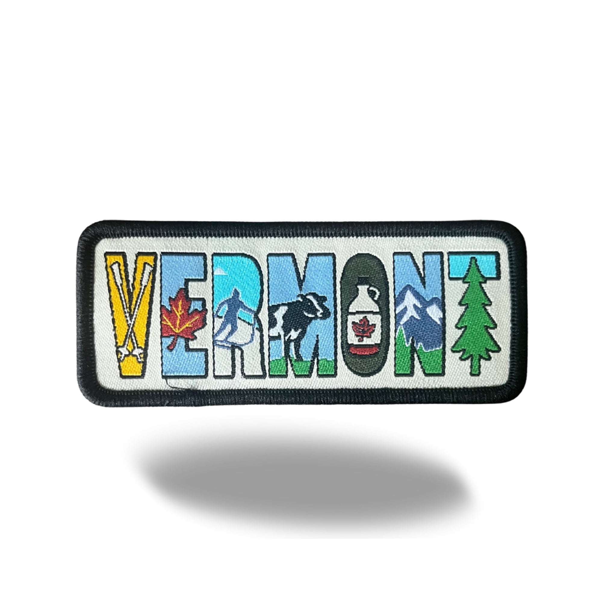 Vermont State Iron-on Embroidered Patch | USA Travel Souvenir Patch for Hats, Jackets & Backpacks