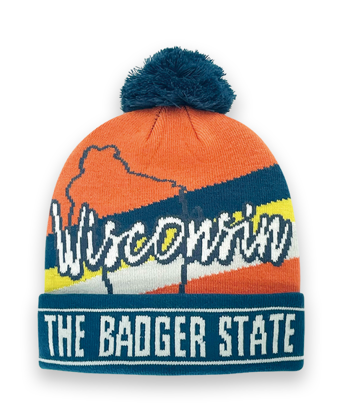 WISCONSIN Tagline Beanie