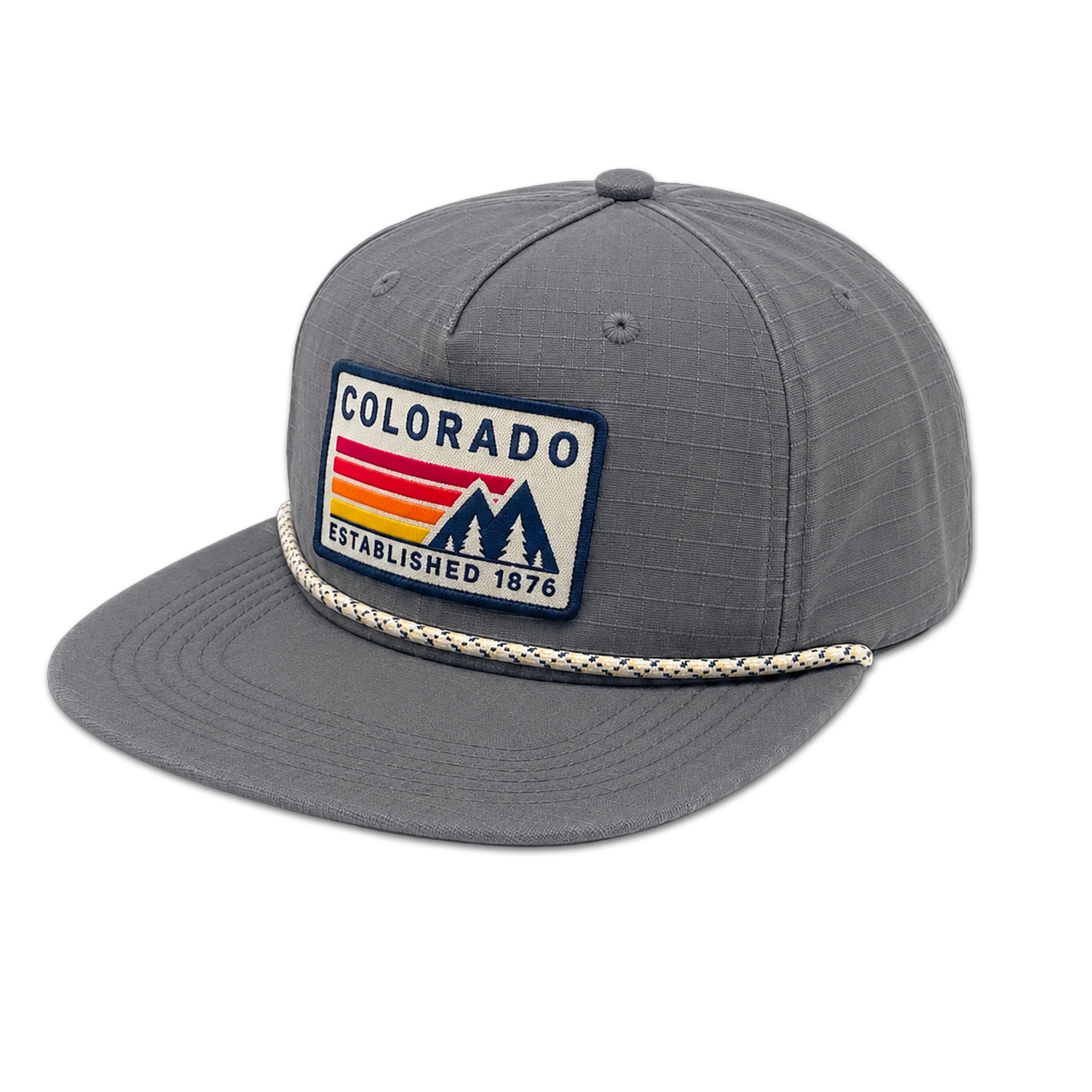 Colorado Vintage Mountain Rope Cap ¨C Outdoor Adventure Embroidered Patch Hat