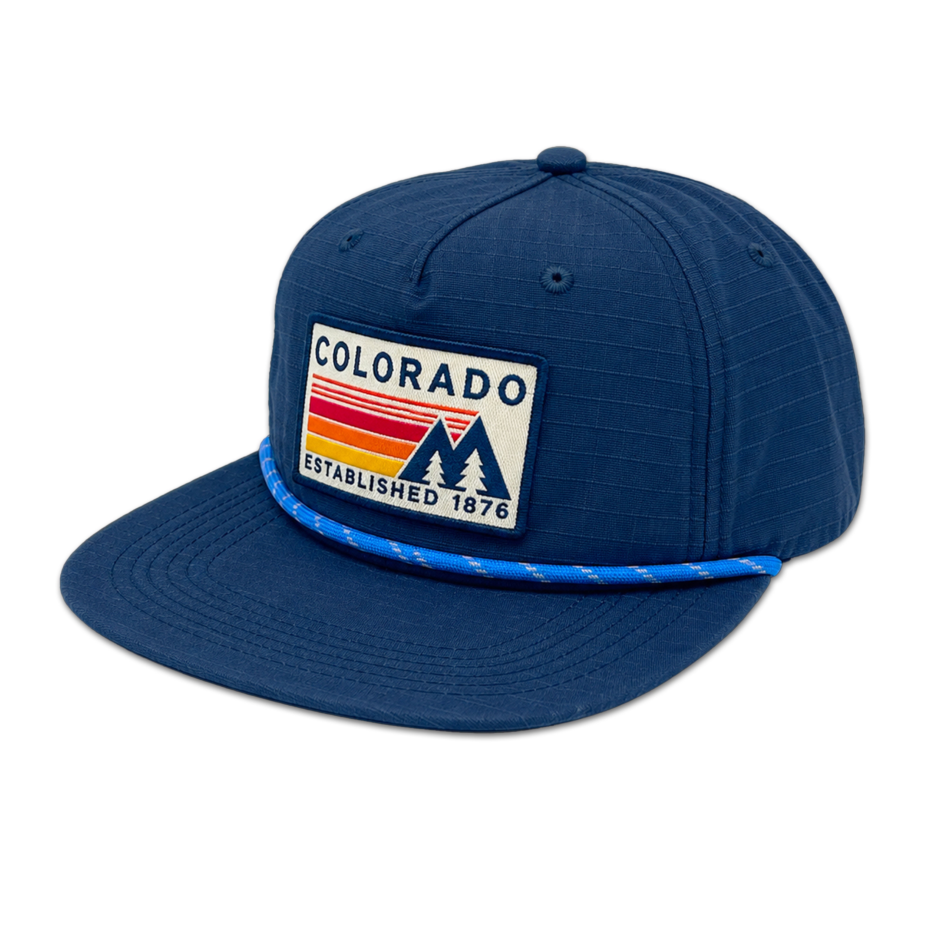 Colorado Vintage Mountain Rope Cap ¨C Outdoor Adventure Embroidered Patch Hat